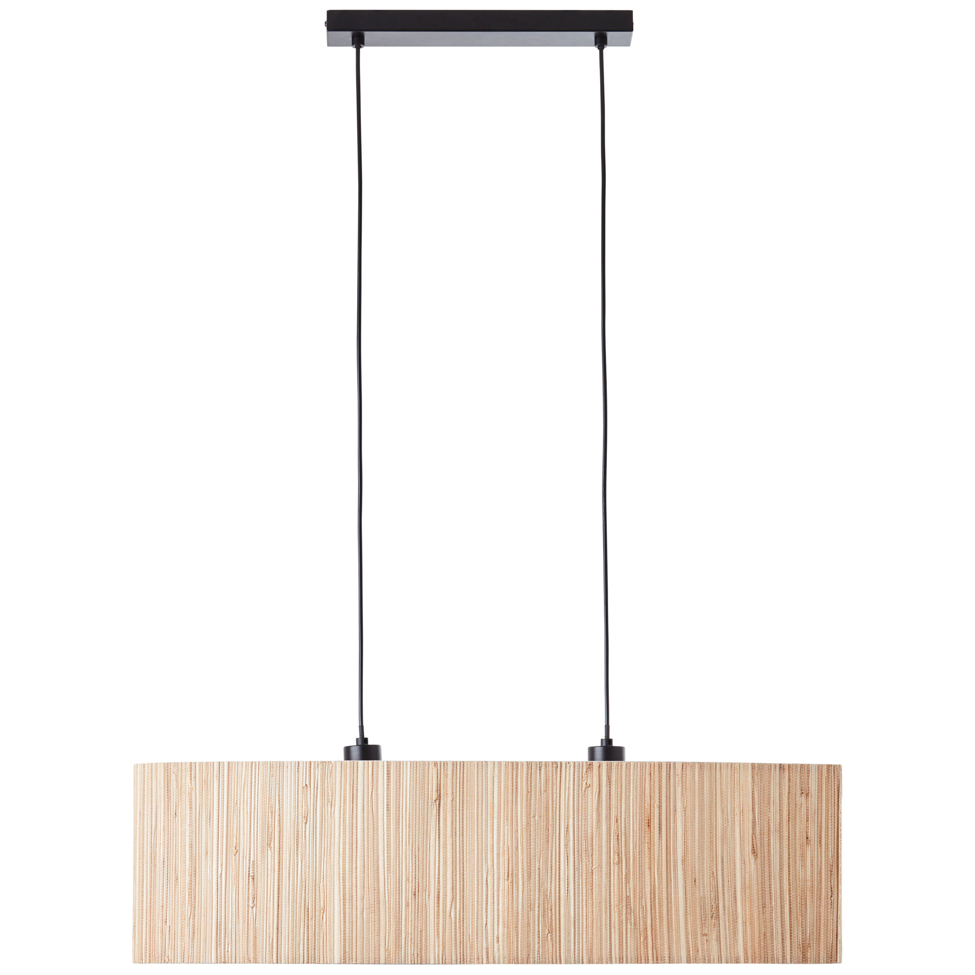 Pendelleuchte Valentin, braun, 120 x 78 cm, Seegras Pendellampe