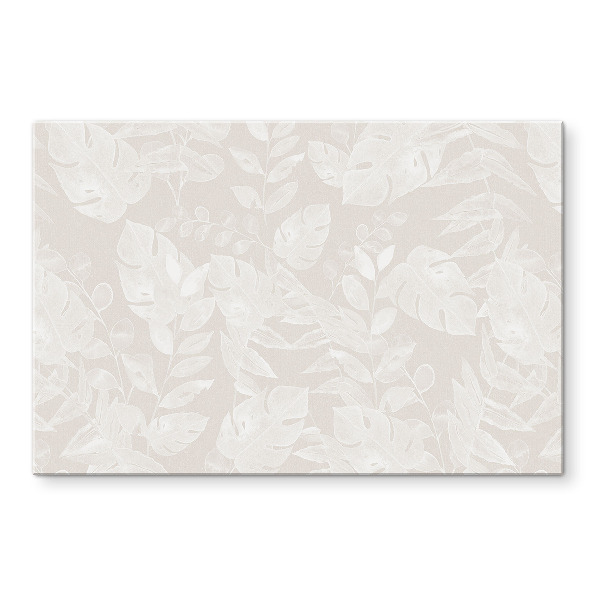 Akrylbillede Tropical Leaves Beige - Bloomery Decor
