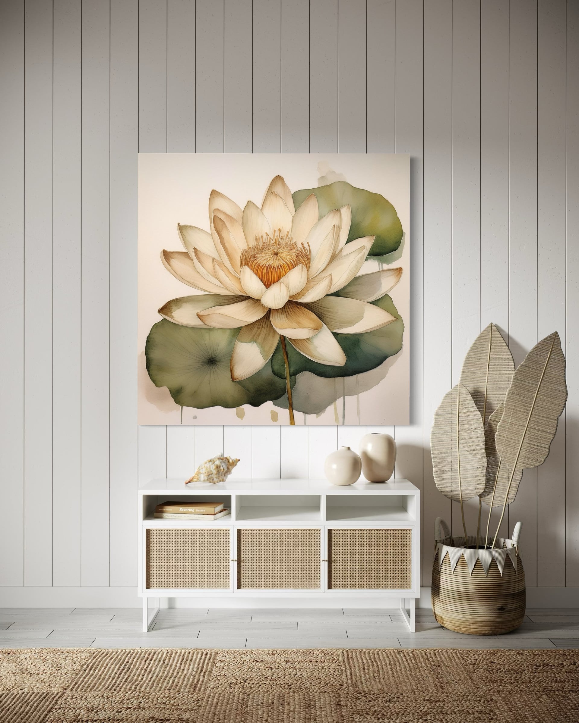 Leinwandbild Blumen Blätter Botanik