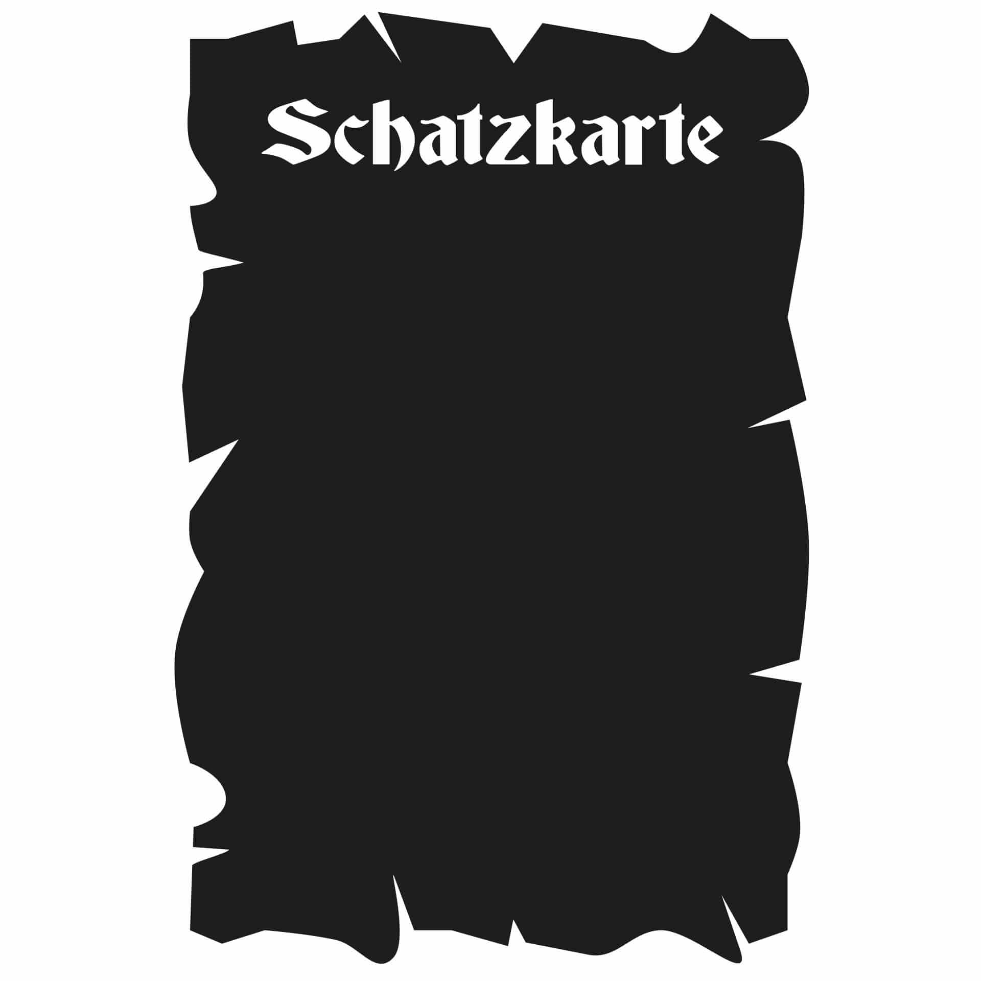 Tafelfolie Schatzkarte