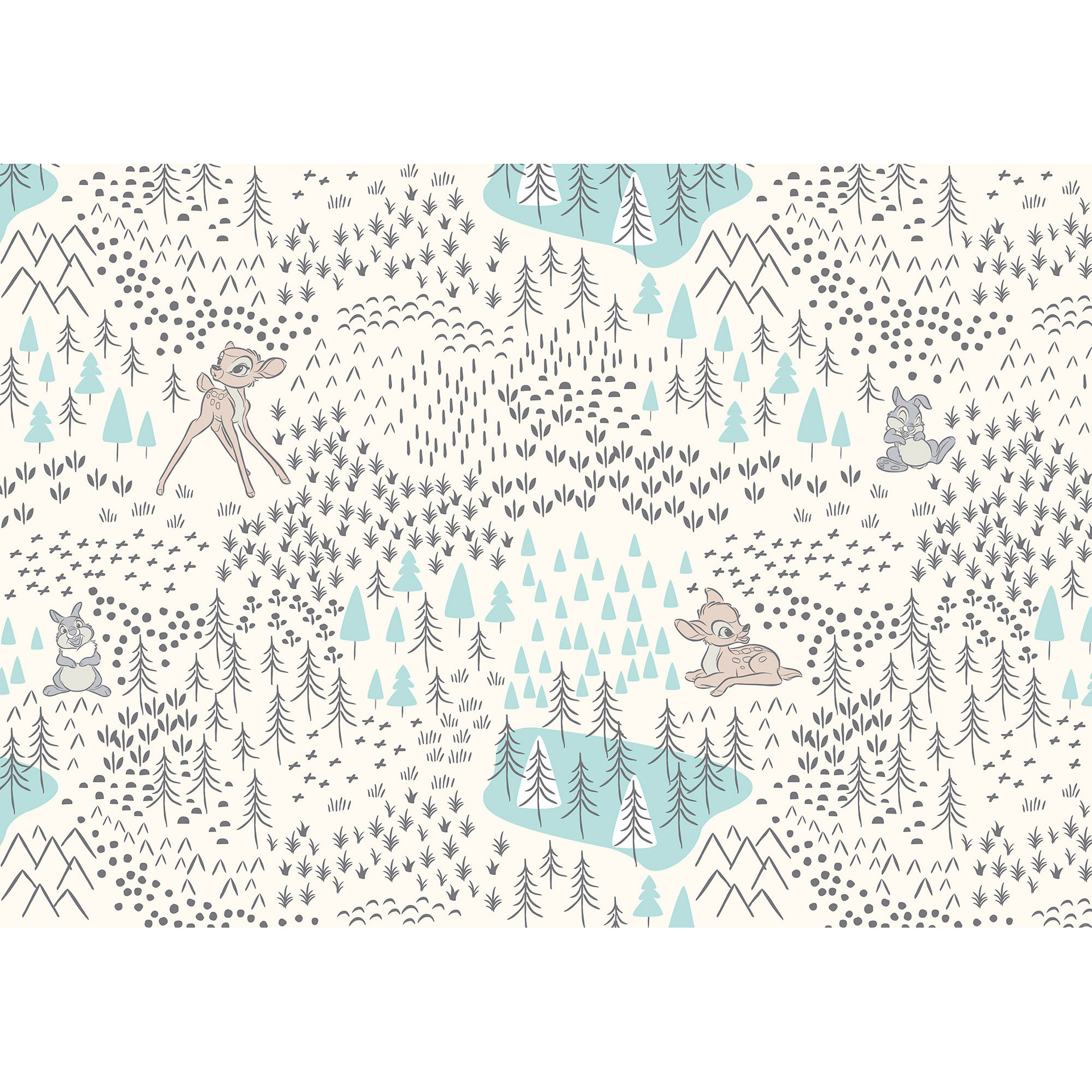 Vliesbehang - Bambi Woodland - 400 x 280 cm