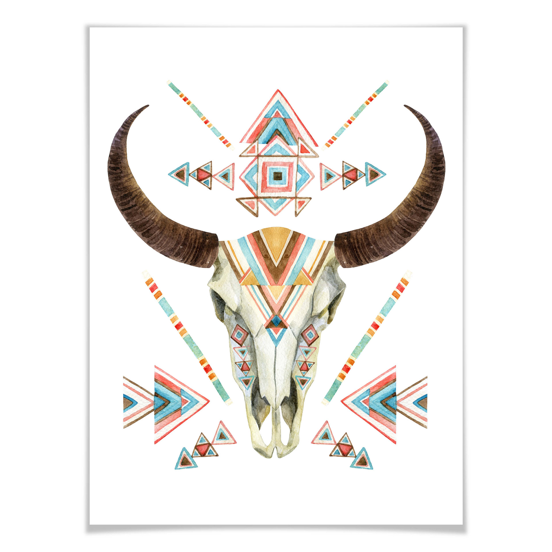 Poster Bohemian Skull