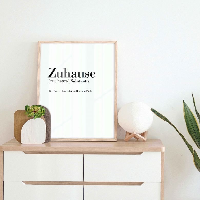 Poster Grammatik - Zuhause