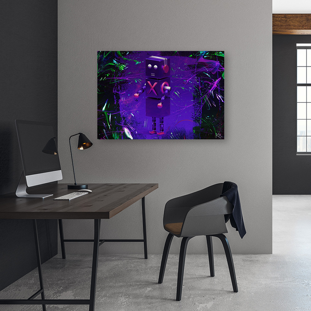 Canvasbillede, Robot til gamer