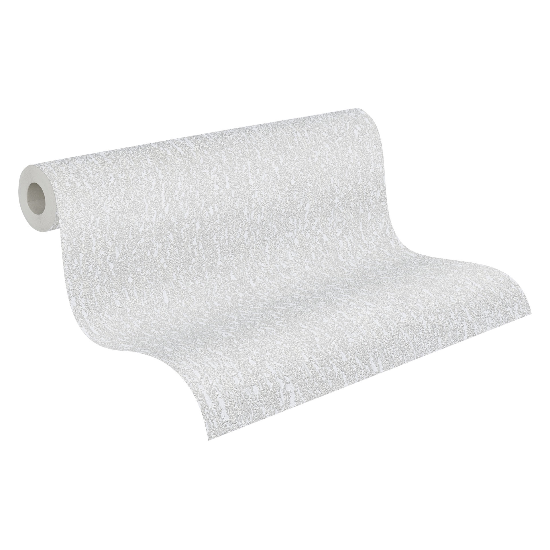 Structuurbehang in gipslook grijs - Vliesbehang mat met fijne textuur