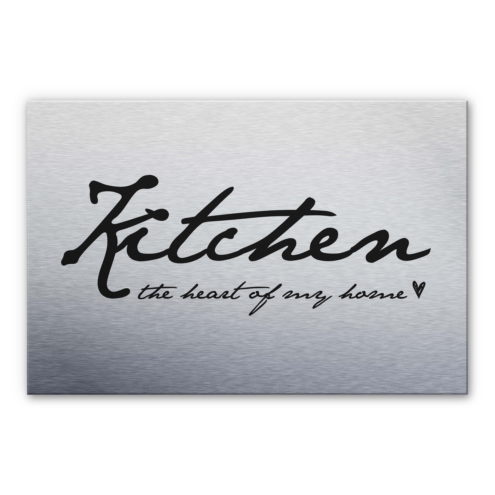 Stænkplade - Kitchen The heart of my home - AluDibond