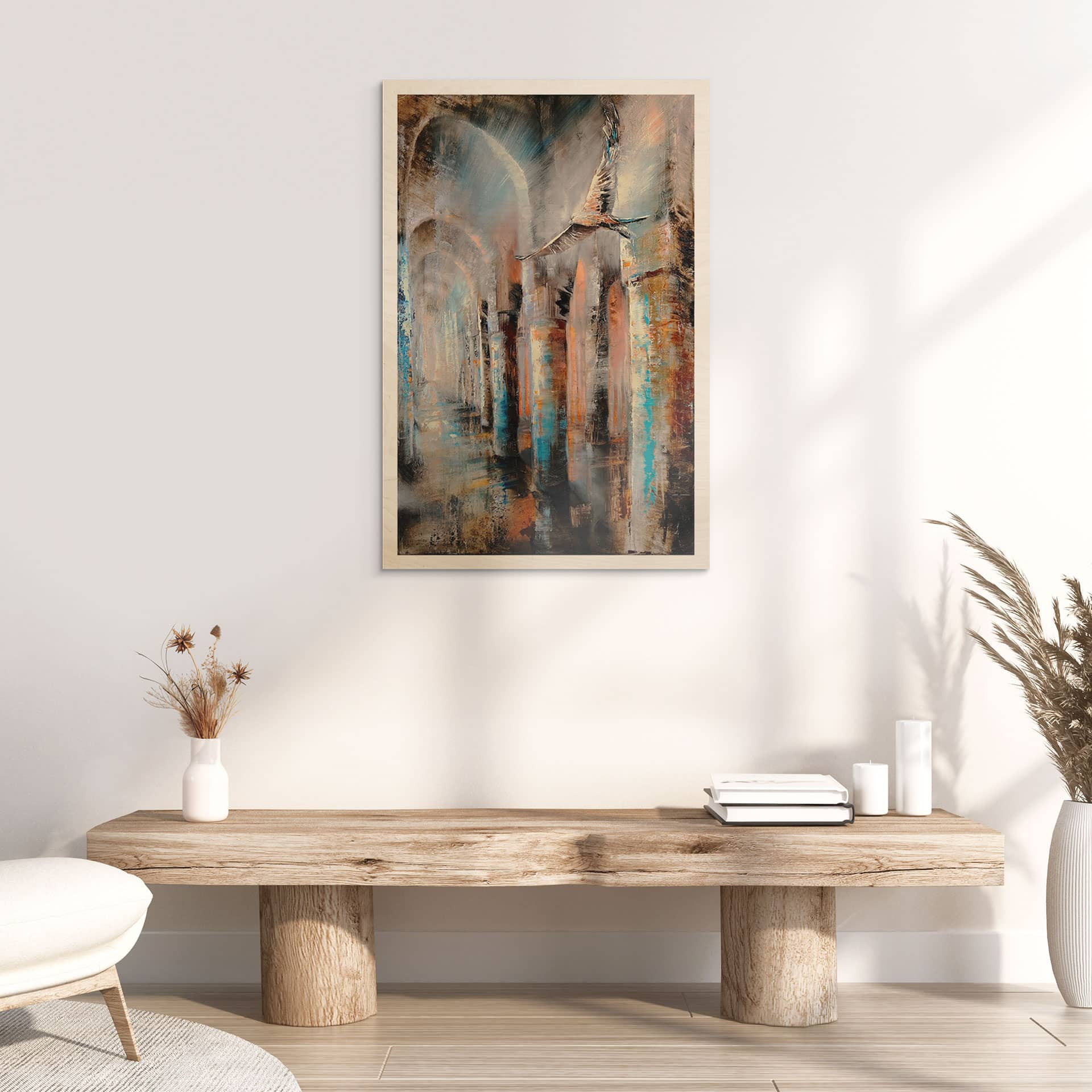 Obraz drewniany Lot przez arkady - Schmucker