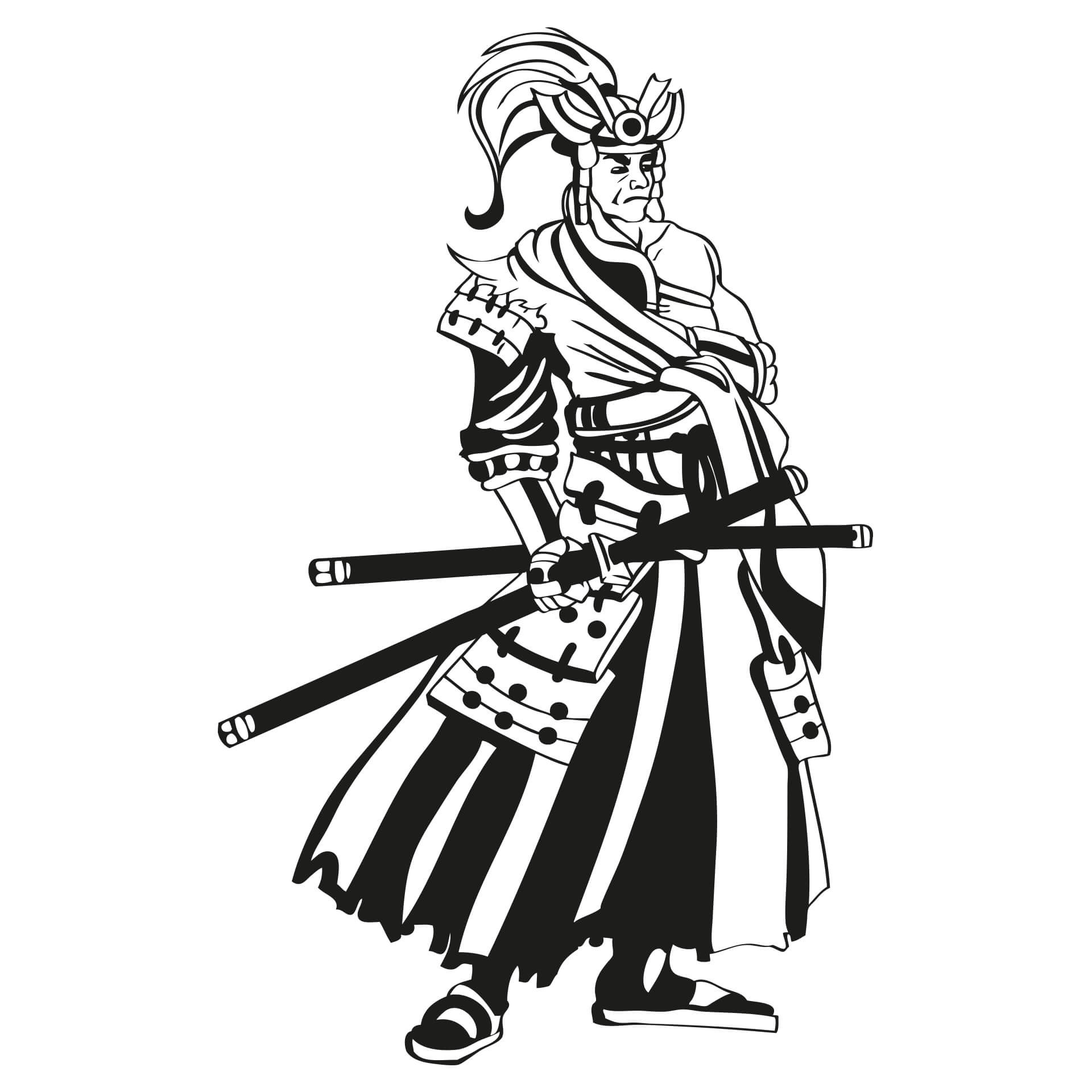 Wallsticker Samurai