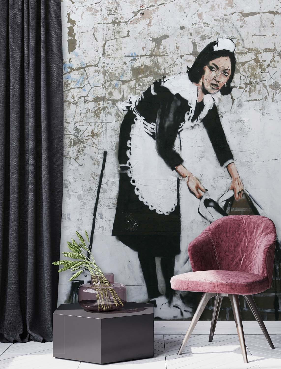 Fototapete, Banksy Maid Street Art