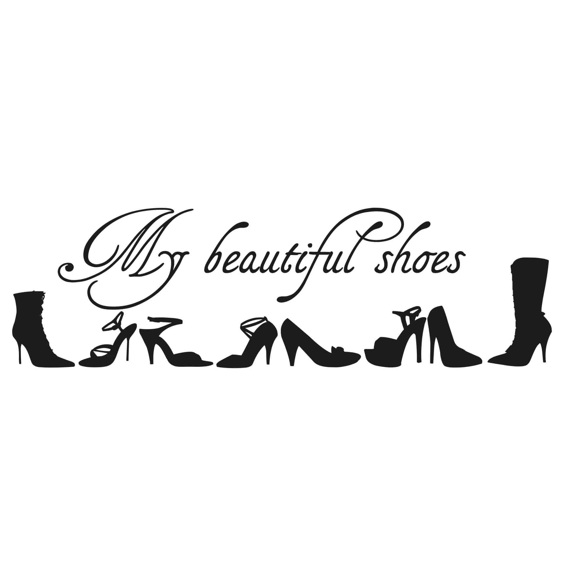 Wallsticker My beautiful shoes