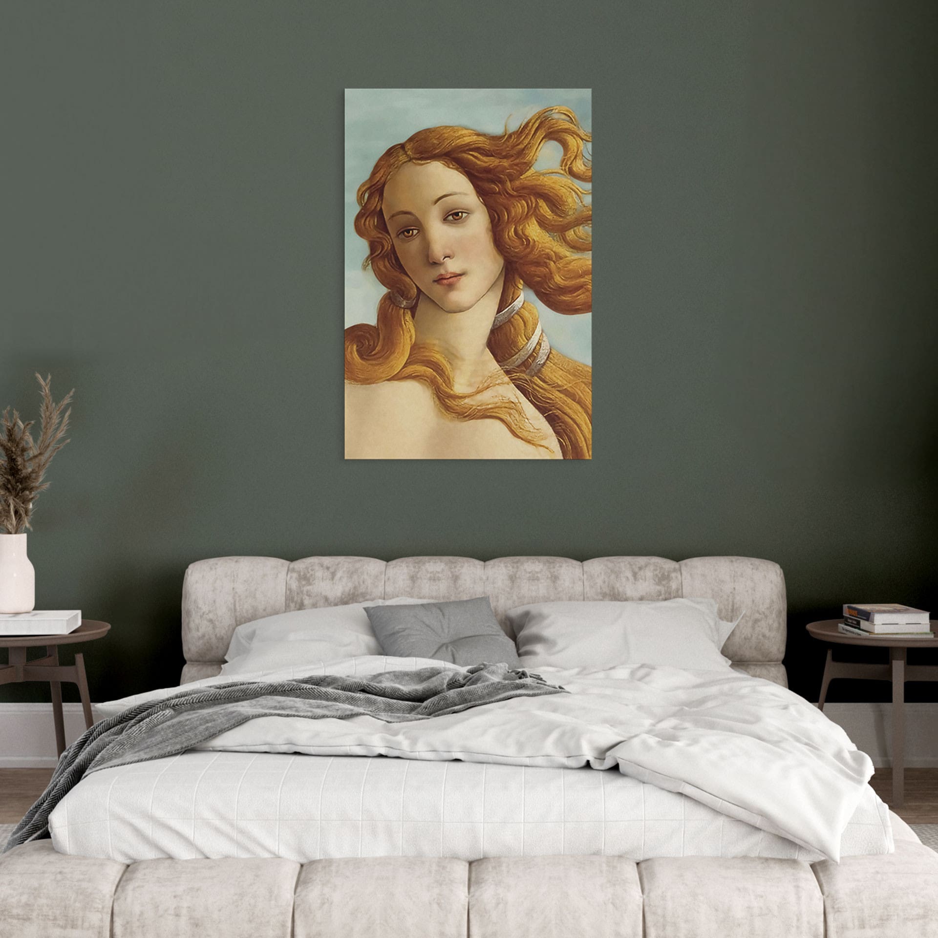 Wandbild Portrait der Venus - Inspiriert von Botticelli - Alu-Dibond