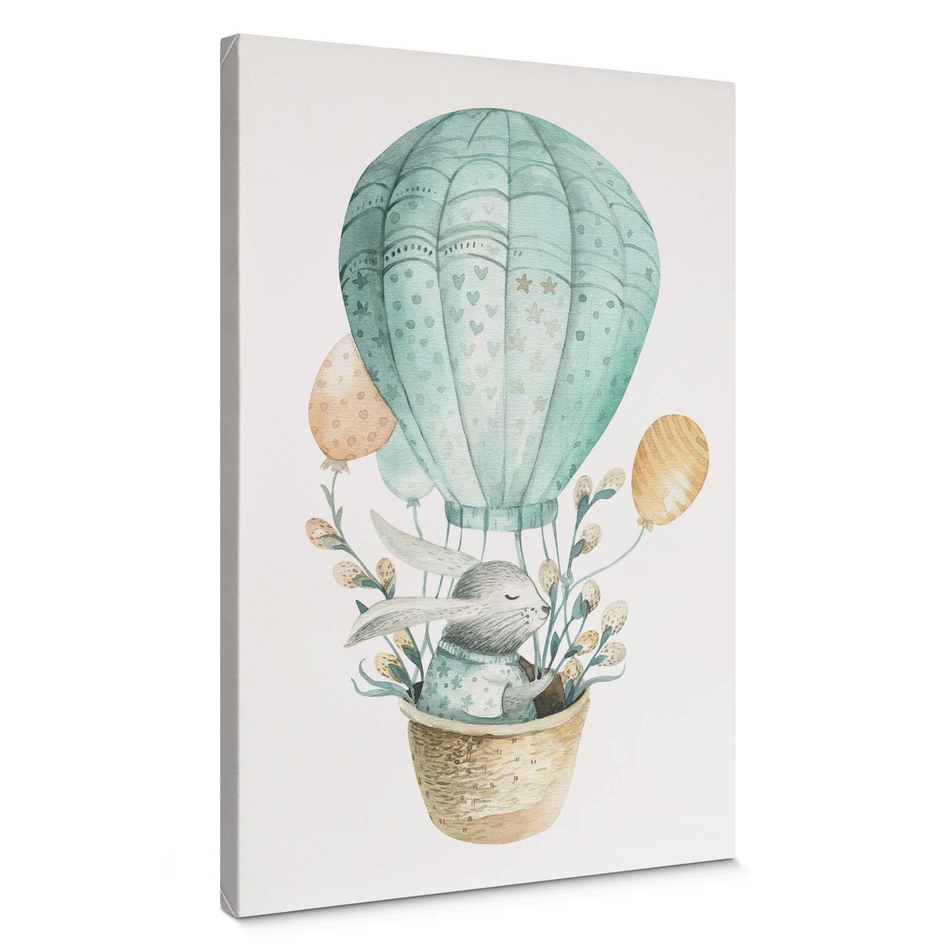 Obraz na płótnie Kvilis - Królik w balonie