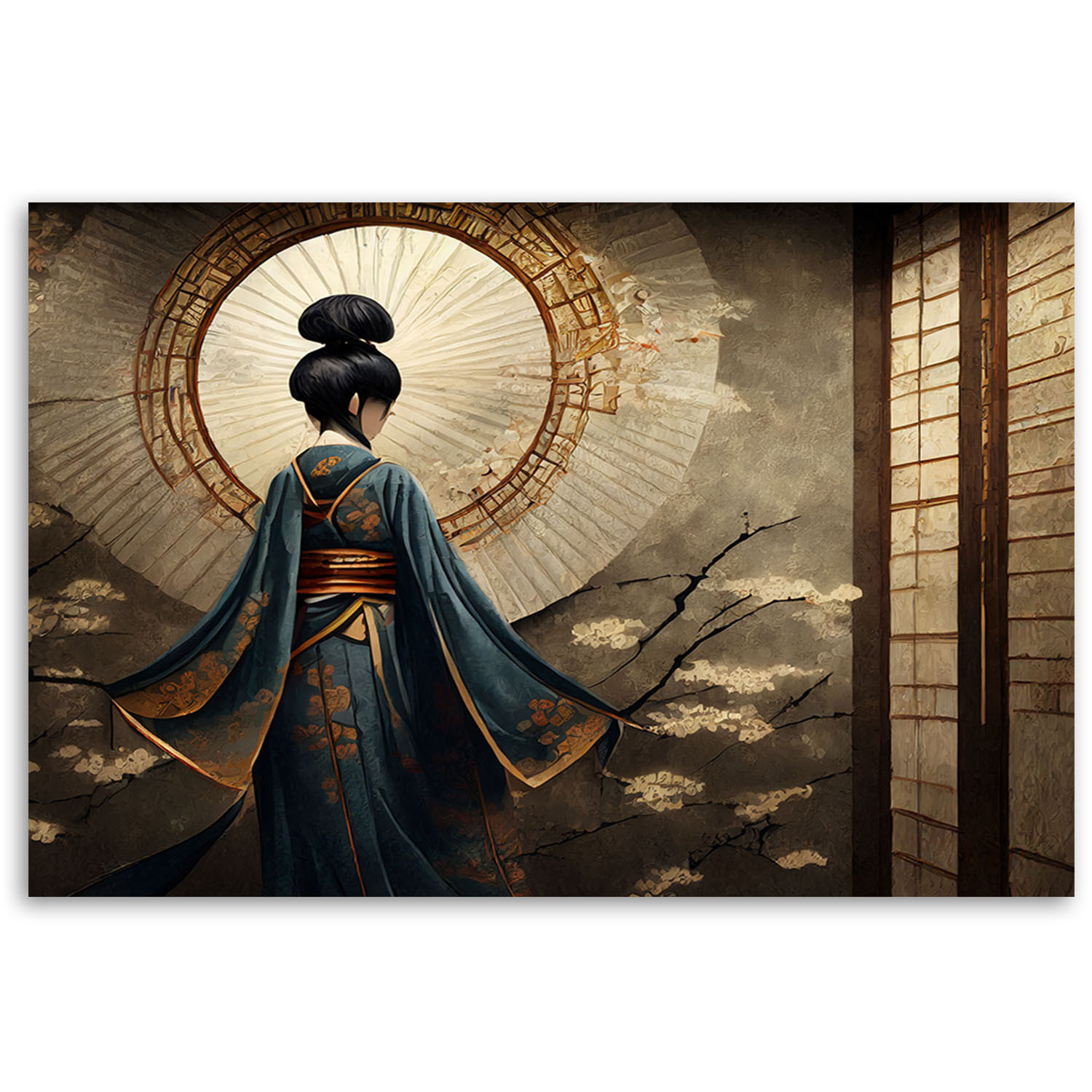 Leinwandbild Japanische Geisha