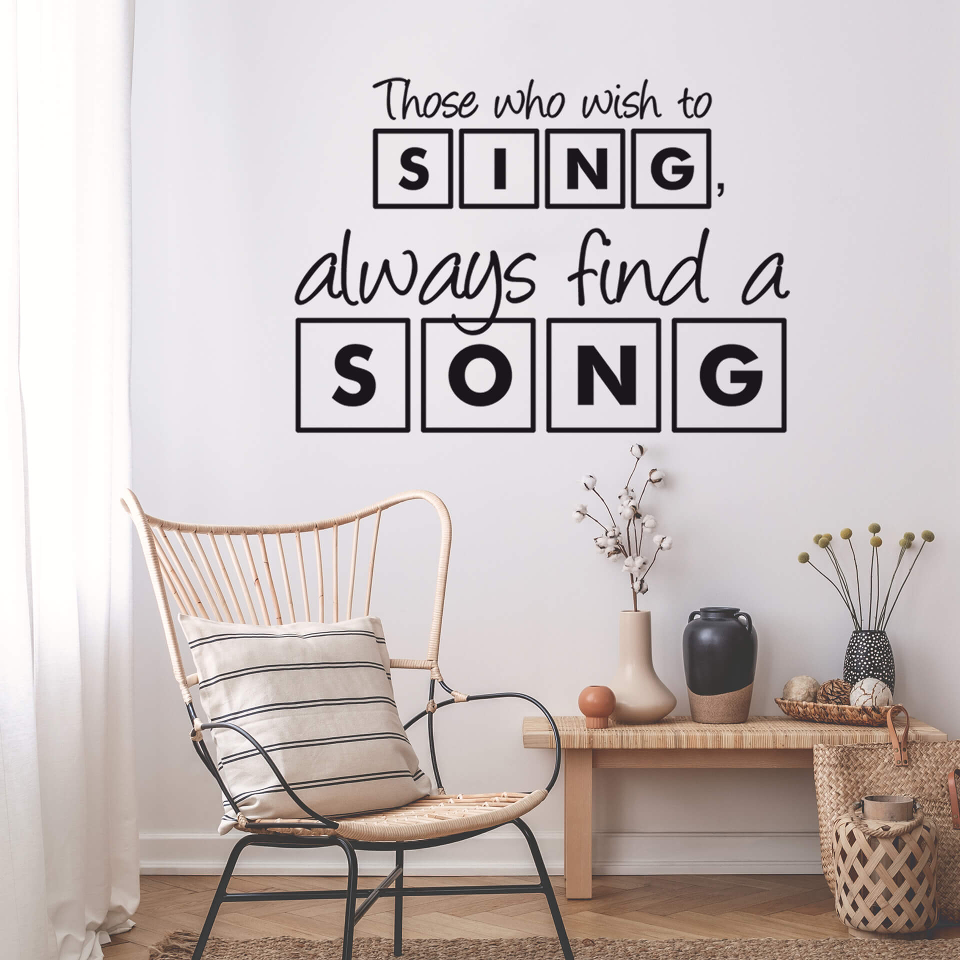 Wallsticker Those who wish to sing