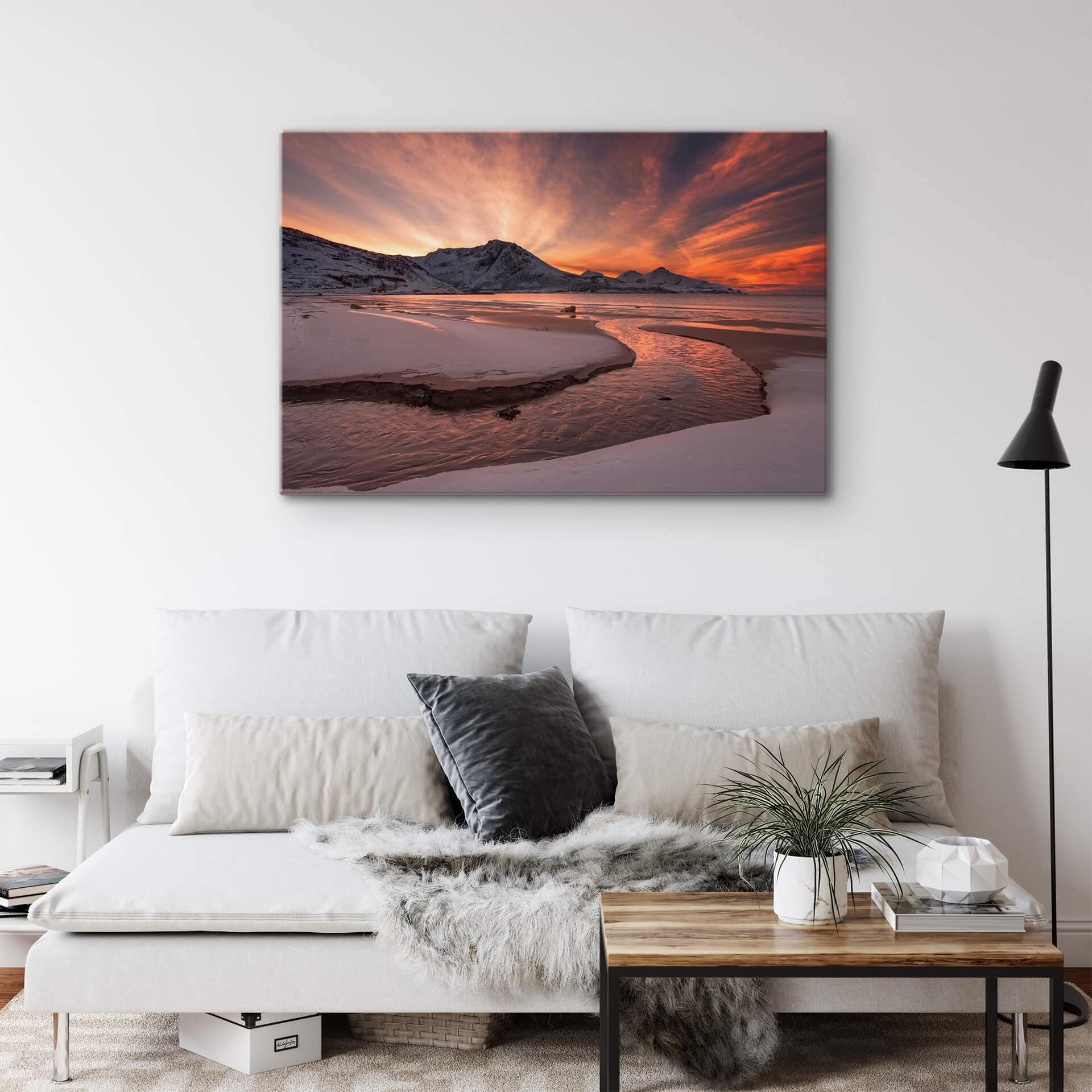 Tableau sur verre Zakravsky - Coucher du soleil doré