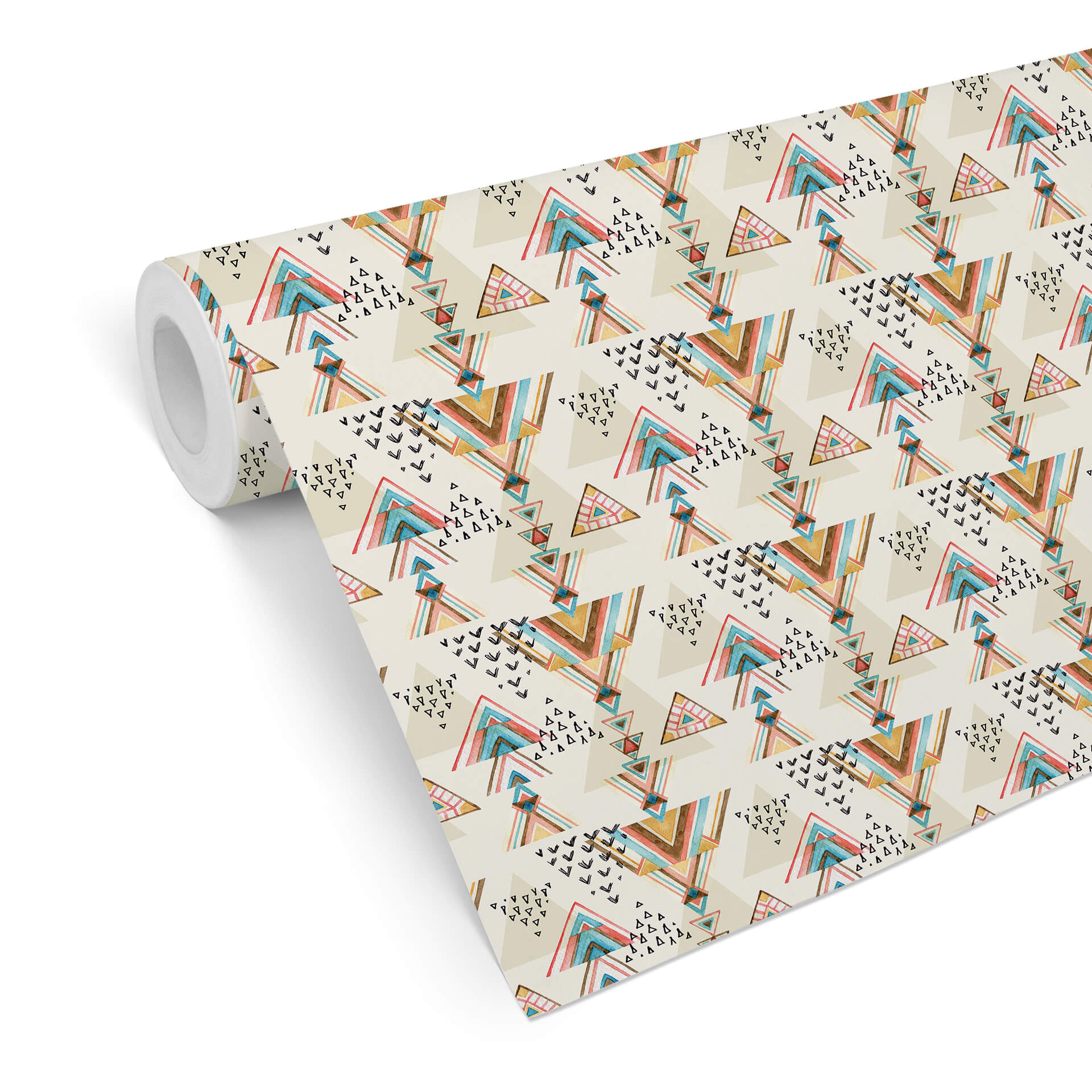 Mønstret tapet Bohemian Triangles