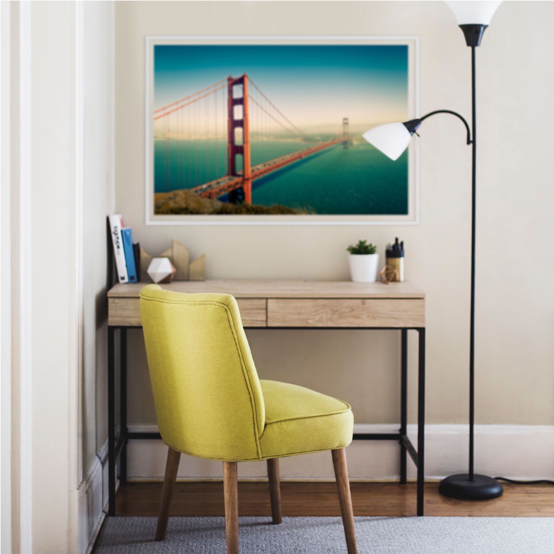 Wallprint W - Die Stadt an der Bucht