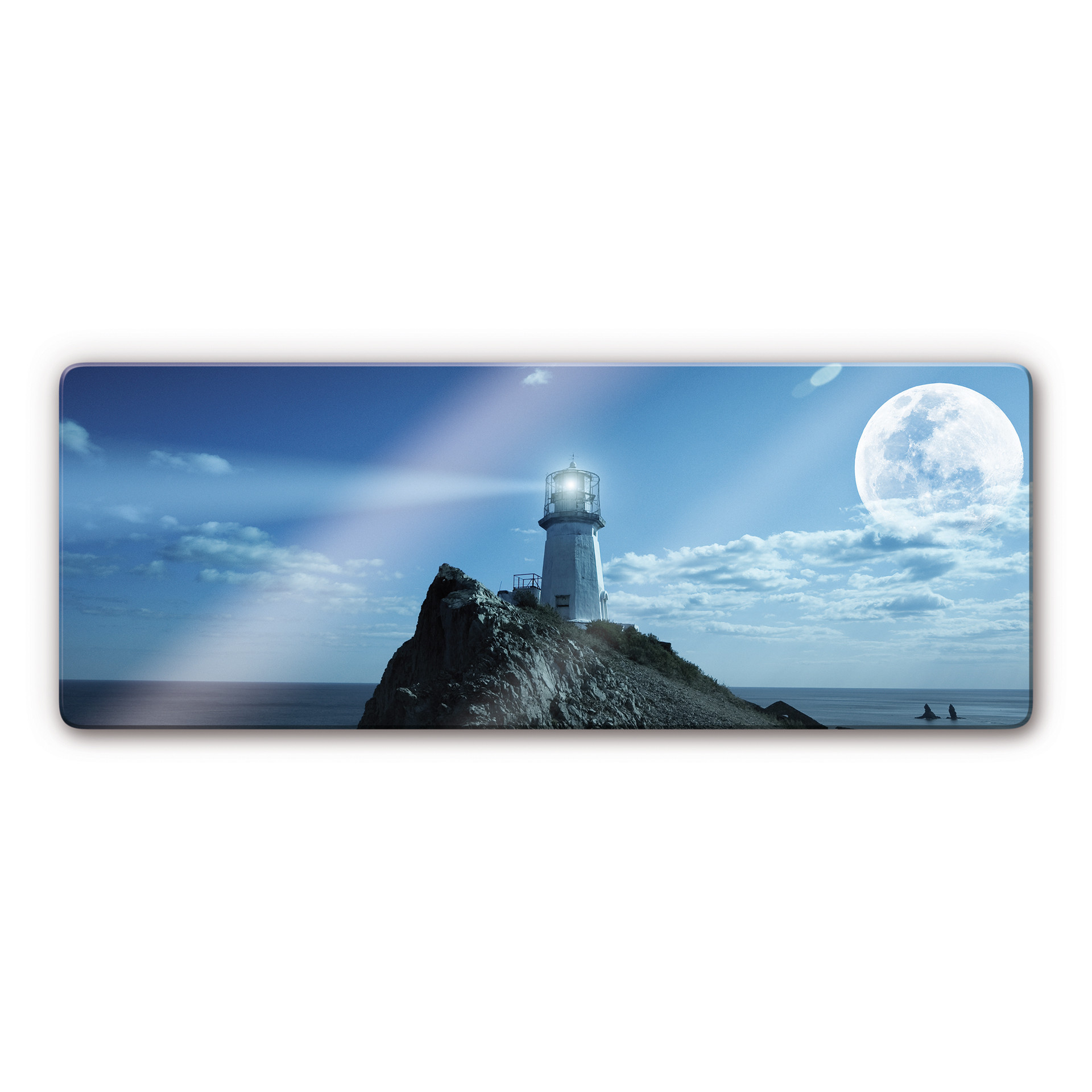 Glasbild Lighthouse - Panorama