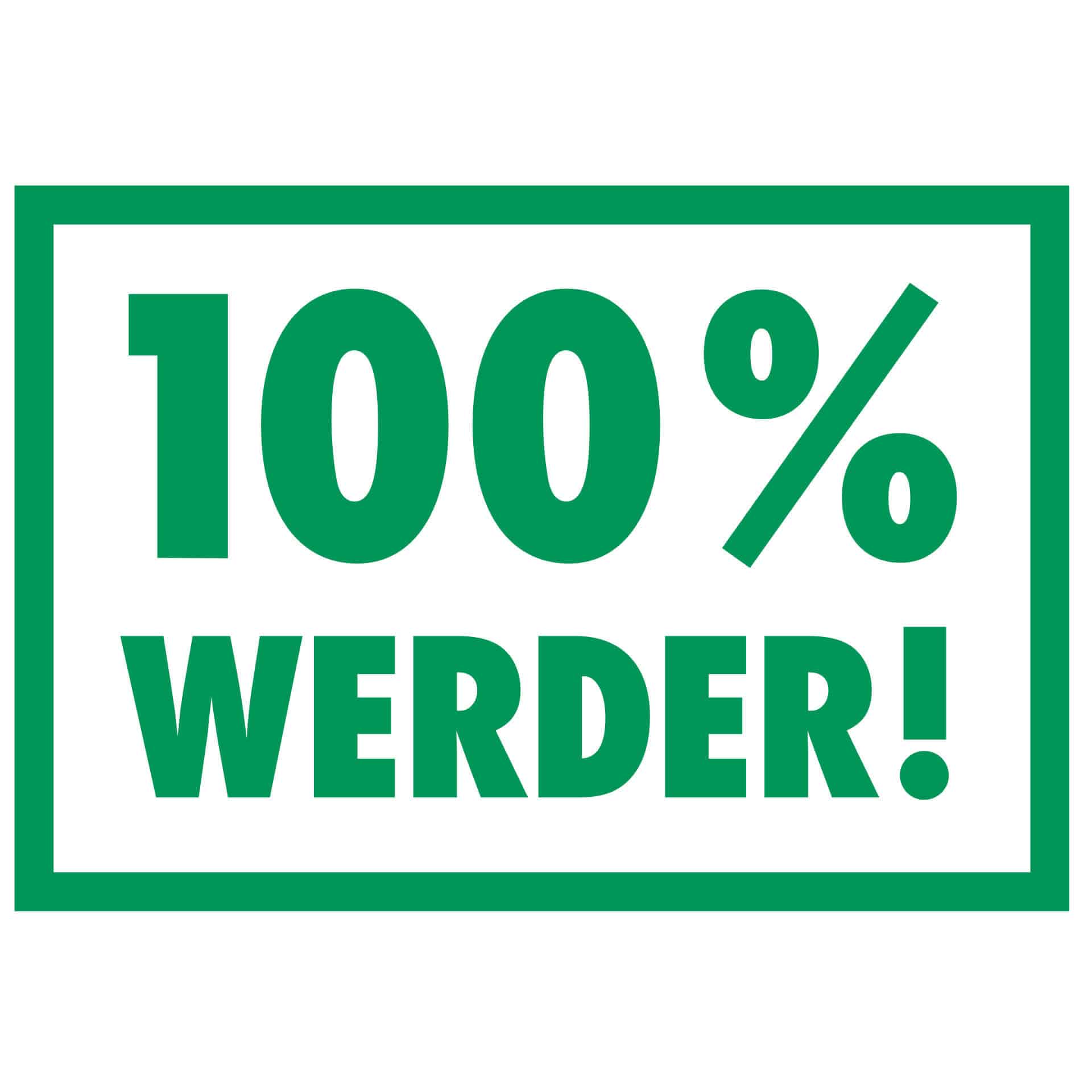 Wandtattoo Werder Bremen 100 Prozent