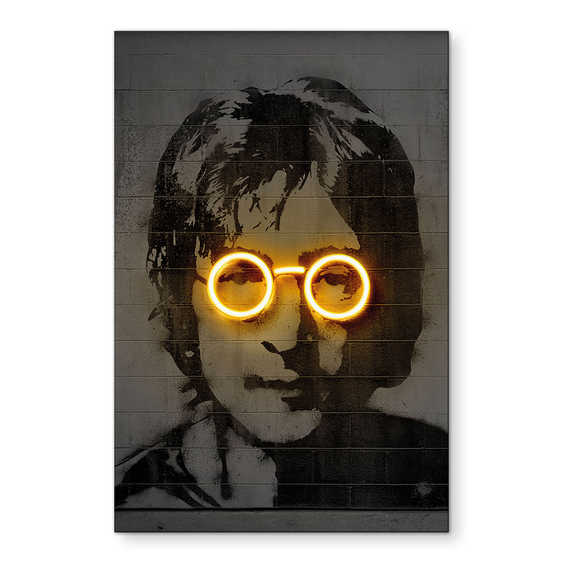 Billede John Lennon - Mielu – print på aluminium (Alu-Dibond)