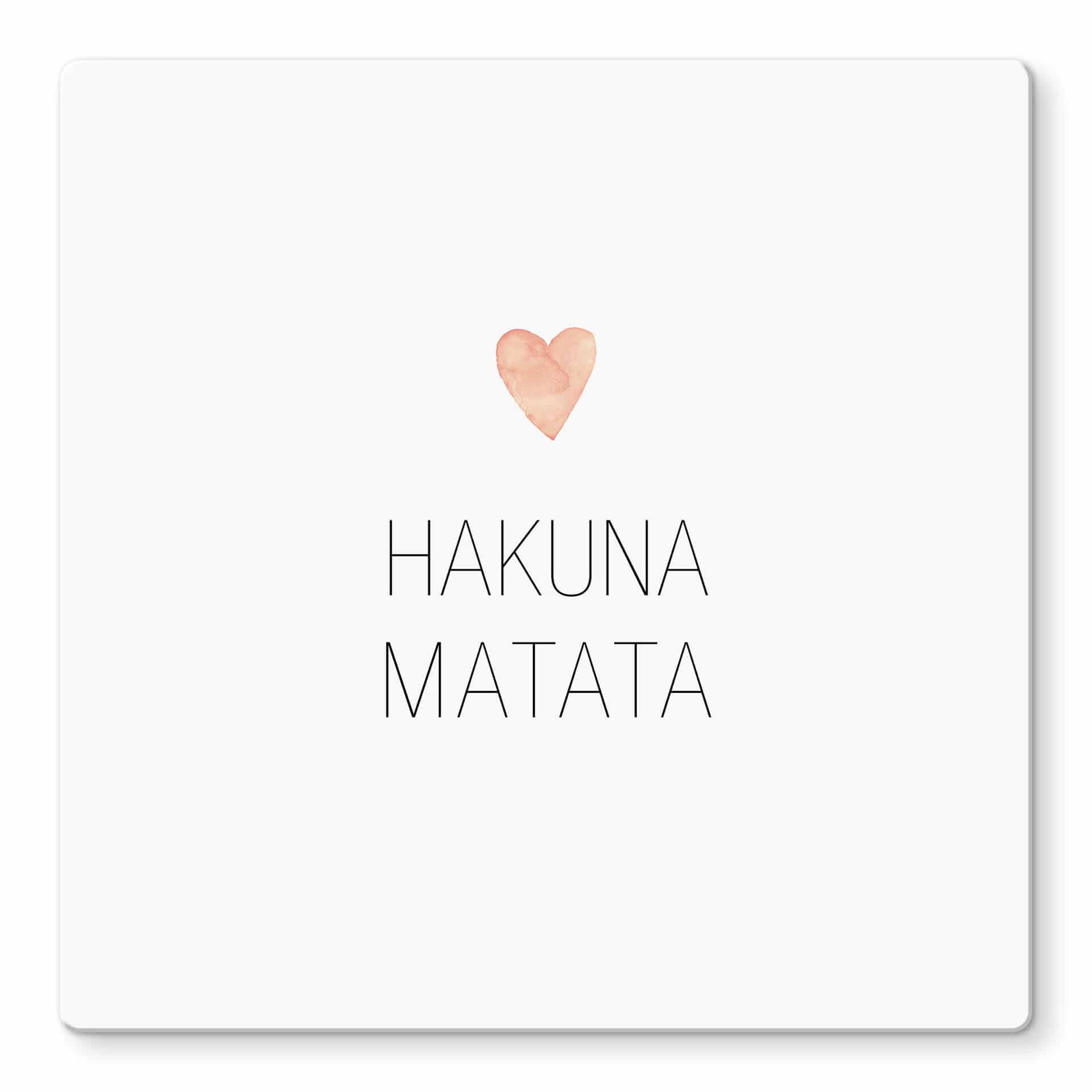 Glasschilderij Confetti & Cream - Hakuna Matata