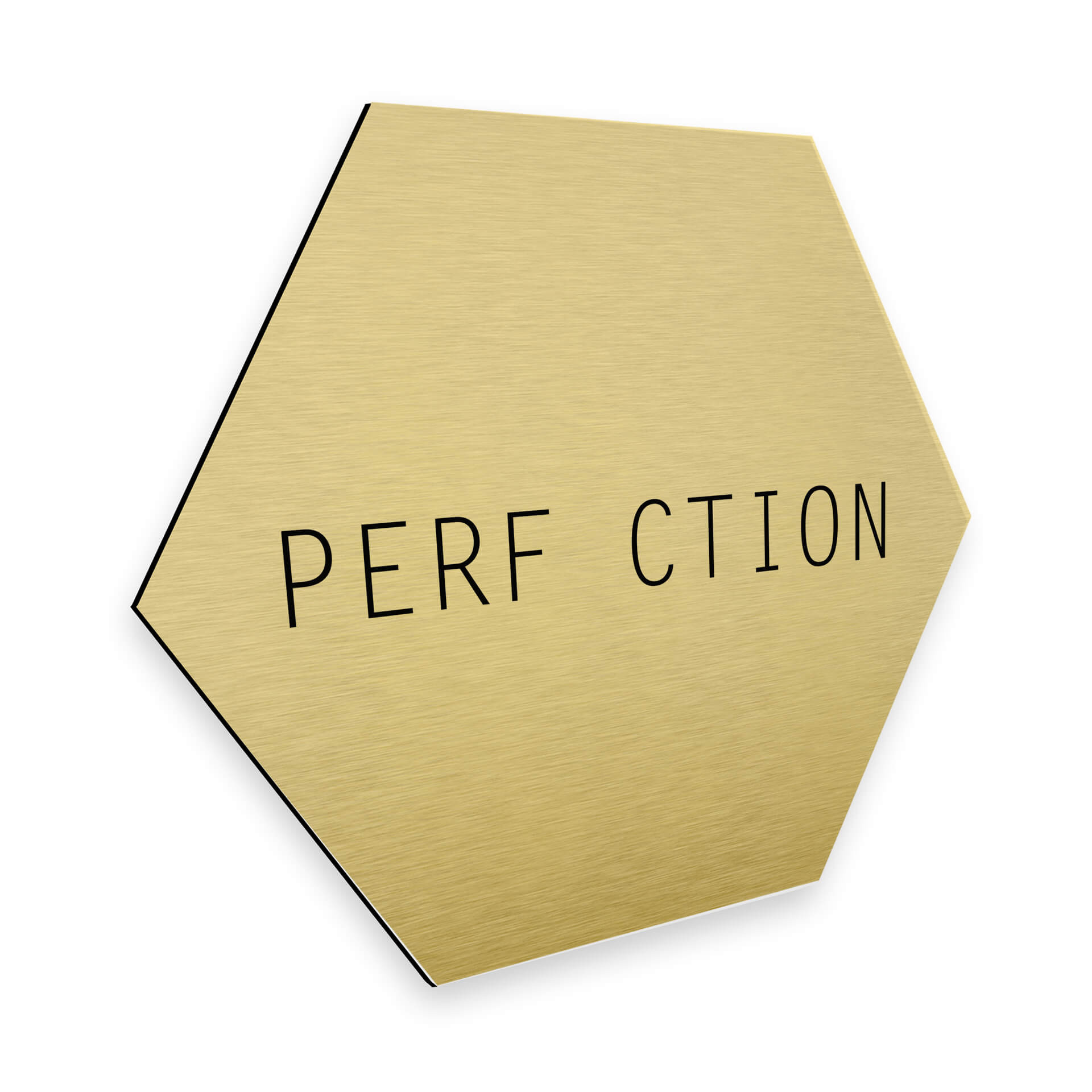 Hexagon Alu-Dibond Goudeffect - Nordic Creators - Perfection