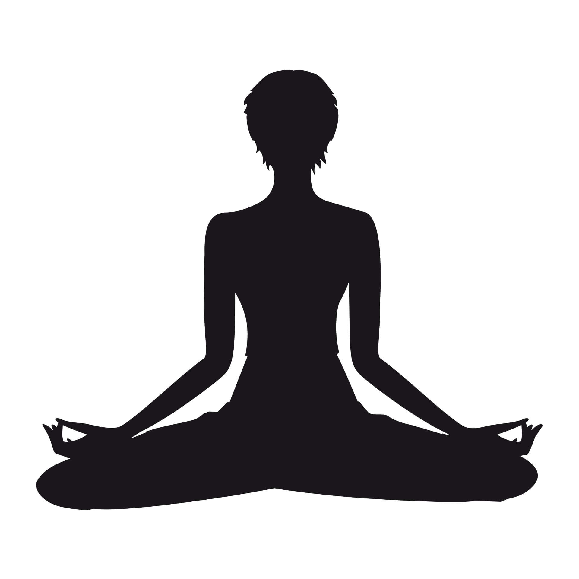 Wallsticker -  Yoga - Meditationsstilling 02