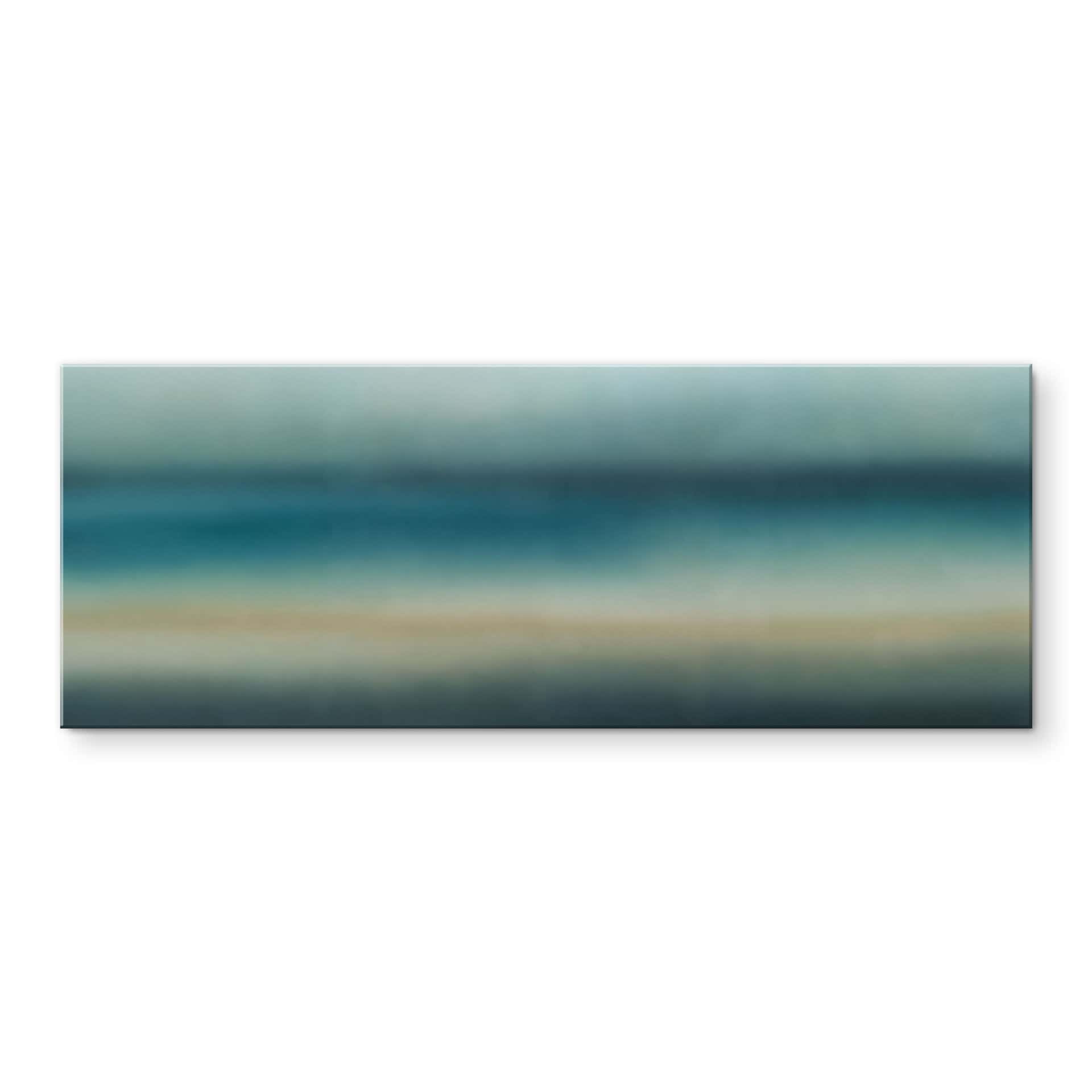 Acrylglasbild Rotko Blush - Türkiser Horizont - Sir Edward x Grigory Gladarev - Panorama