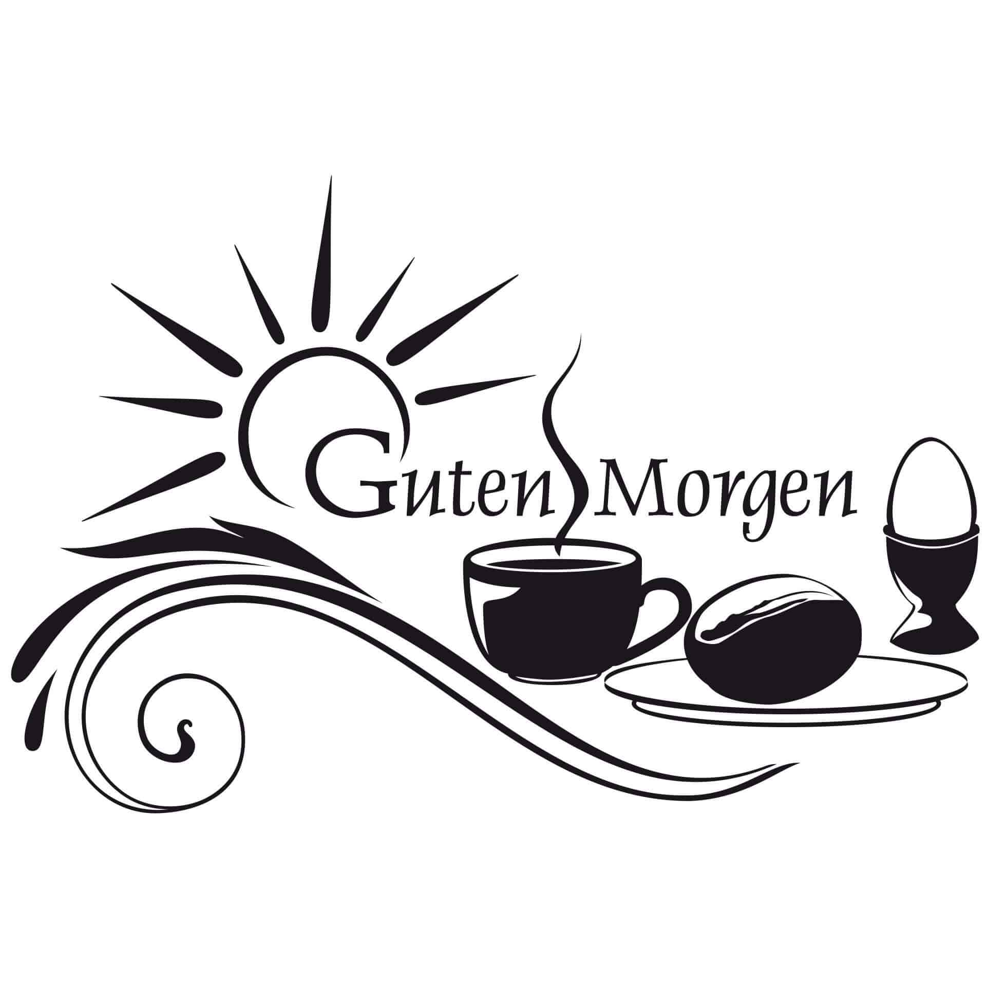Wandtattoo Guten Morgen 1