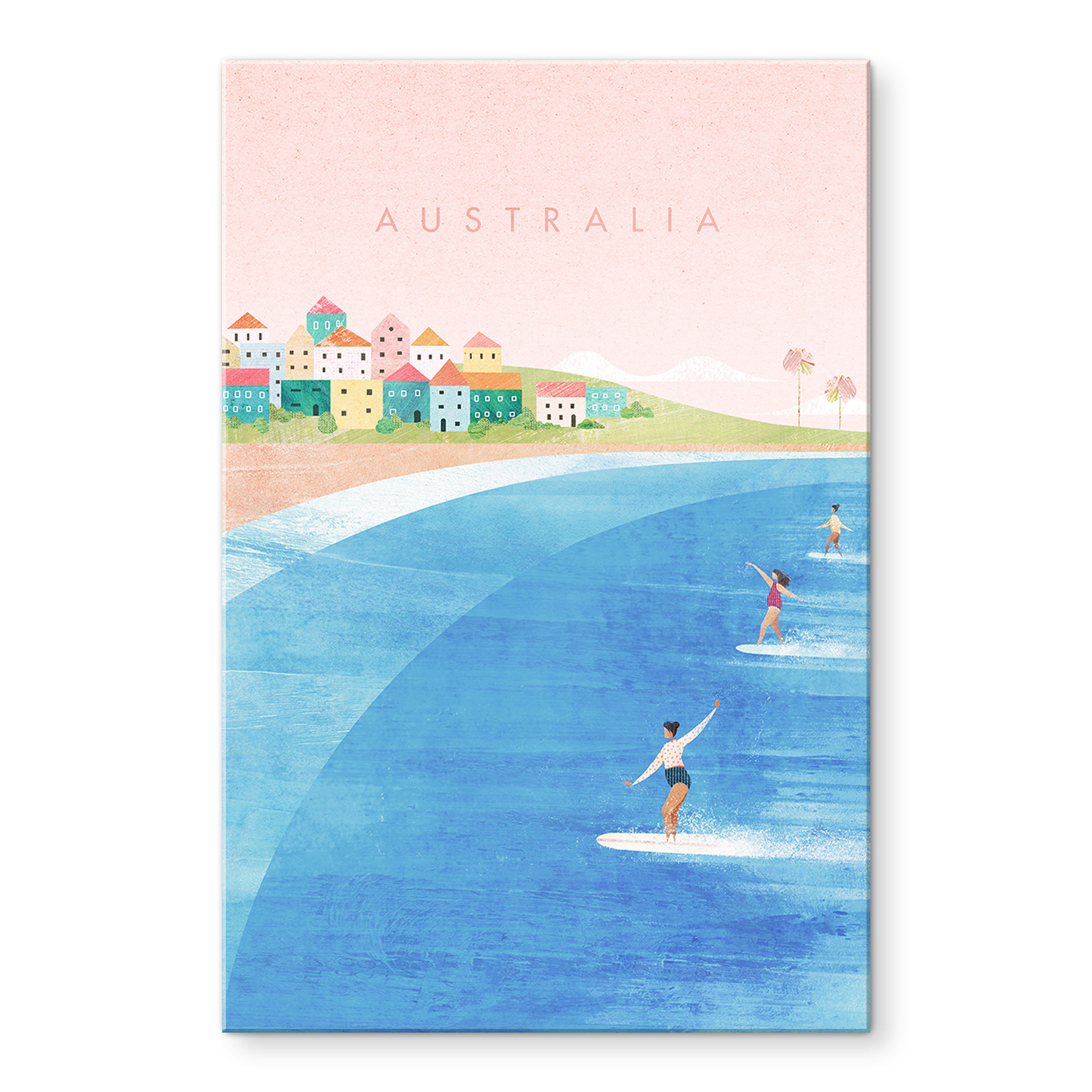Akrylbillede Surfing på Australiens kyst - Rivers