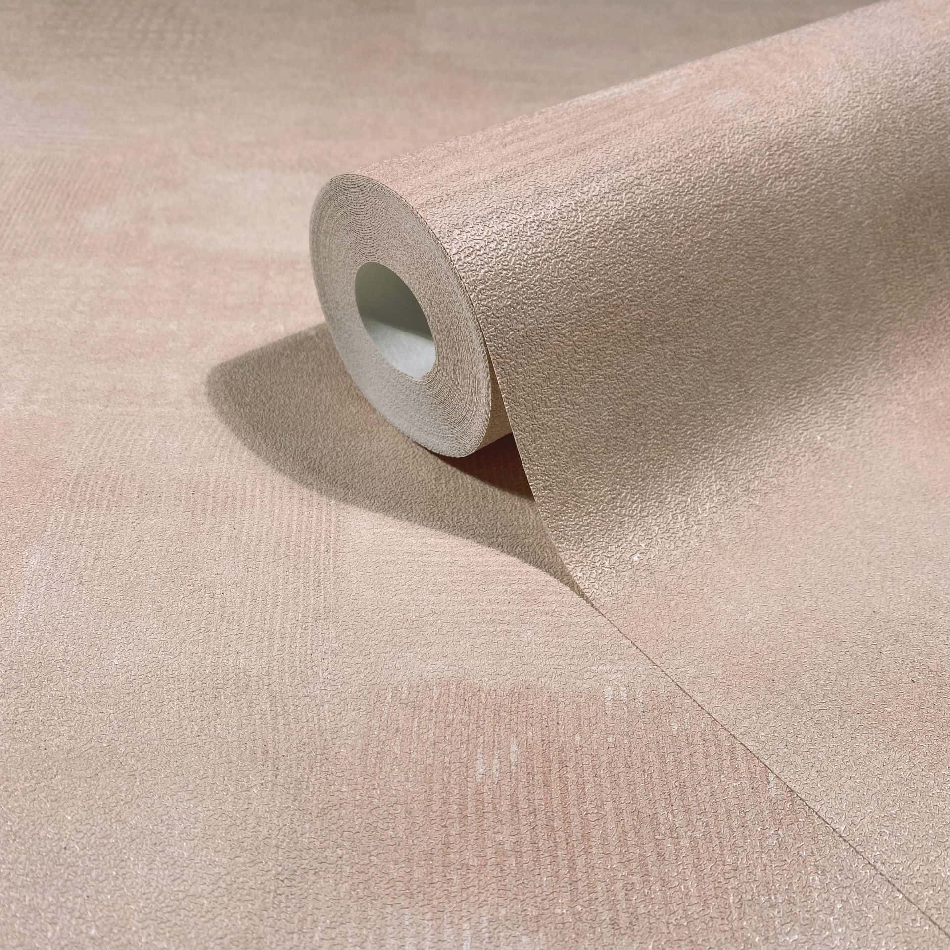 Vliesbehang gipslook, betonlook effen geometrisch mat in rood beige