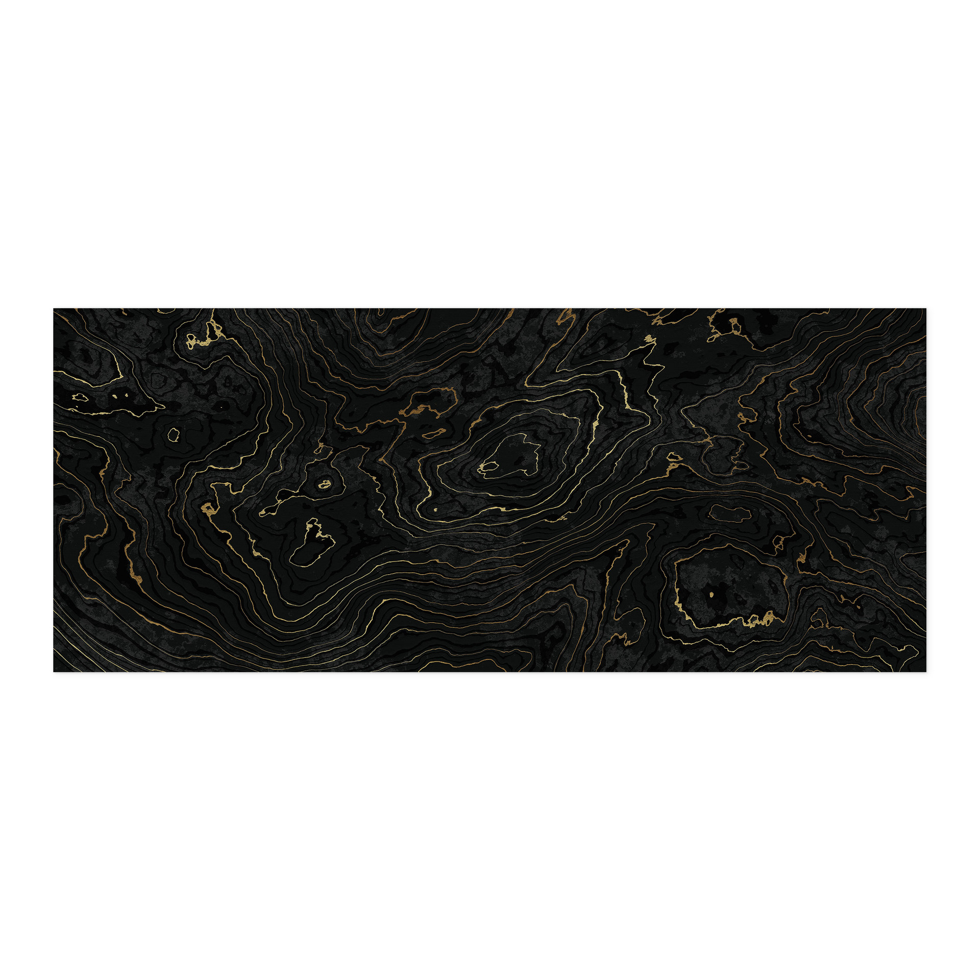 Samoprzylepny panel ścienny do kuchni Abstract lines czarno-złoty - Amini