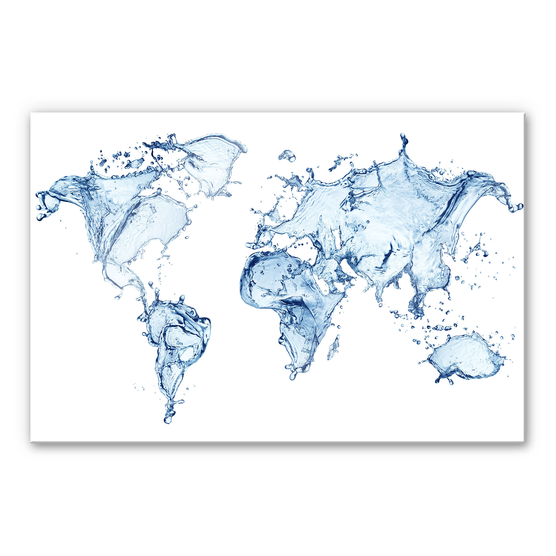 Akrylbillede Splashing Worldmap