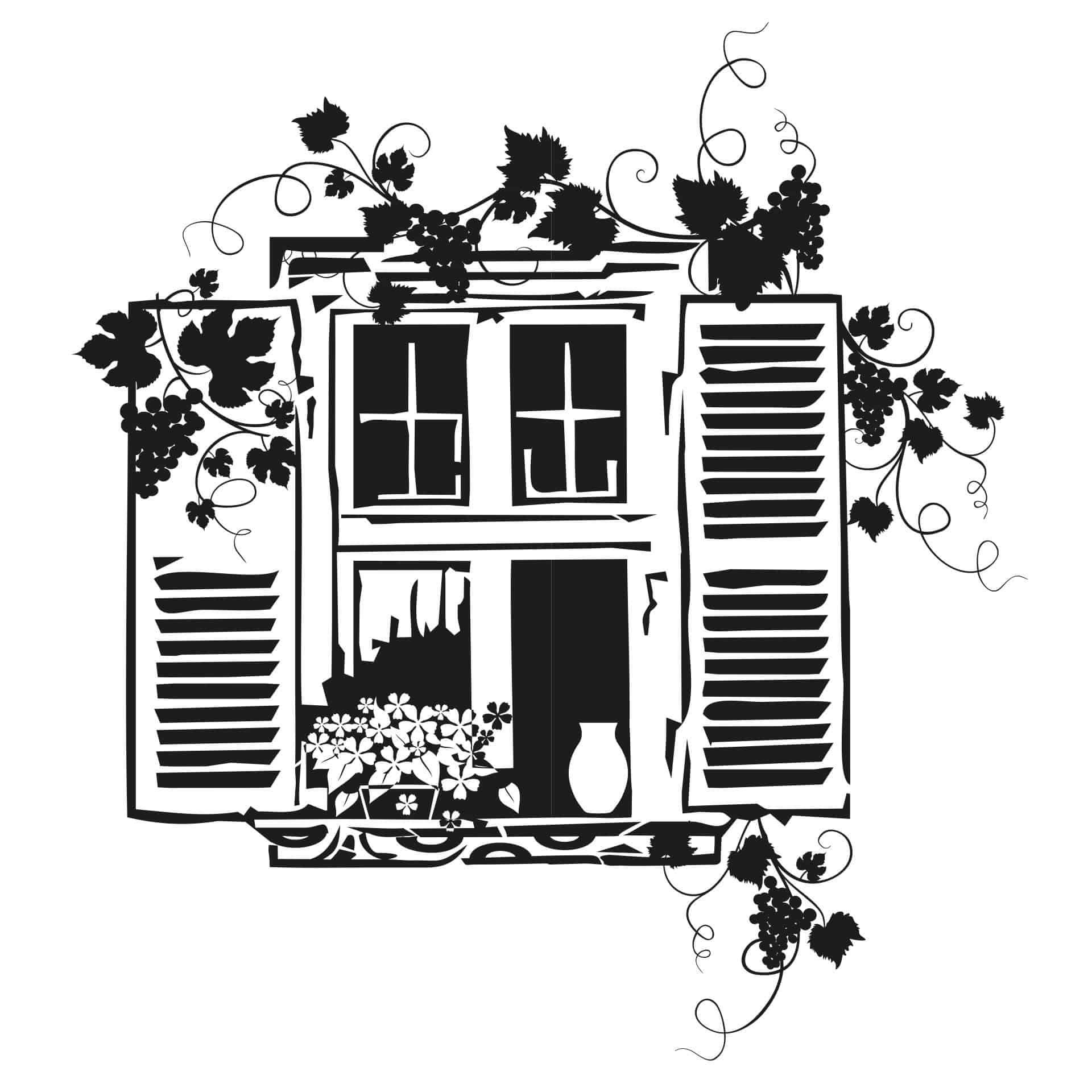 Wallsticker Vinstue