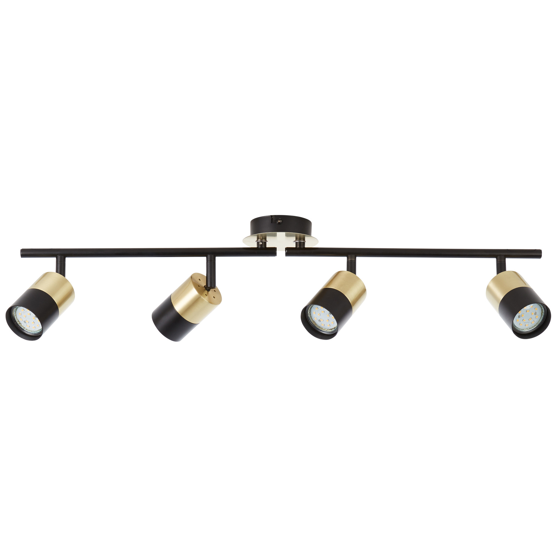 Spotrohr Leonard, gold, 16,8 x 76,5 cm, Metall Strahler