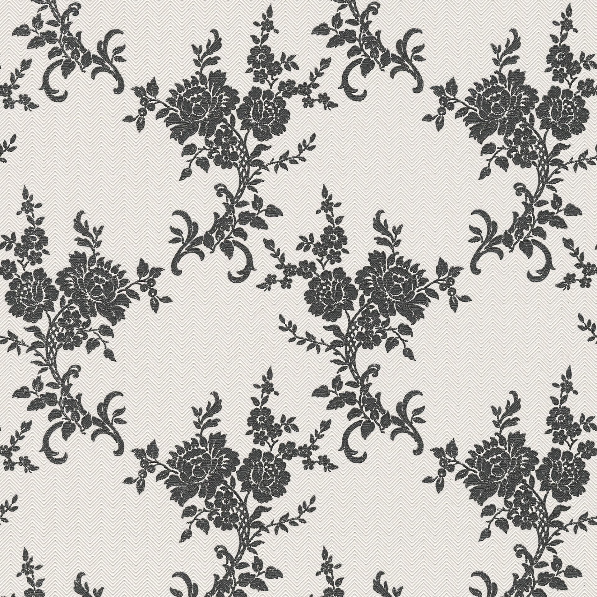 A.S. Création behang Belle Epoque metallic, zwart, wit