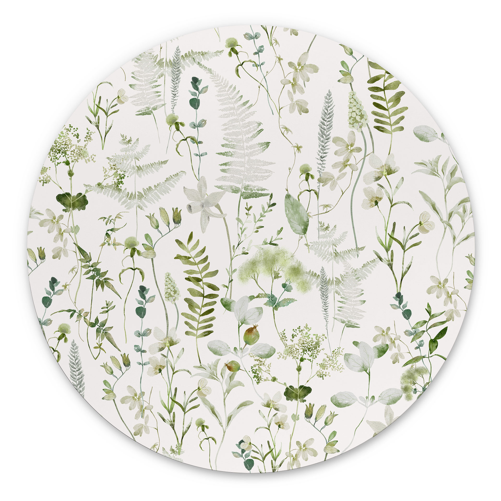 Dibond vægdekoration Urter og vilde blomster - UN Designs – print på aluminium (Alu-Dibond)