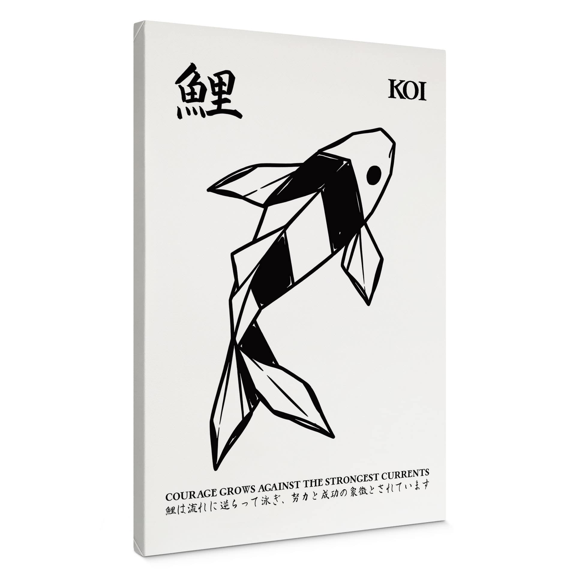 Obraz na płótnie Geometryczne Origami Koi - Krygowski