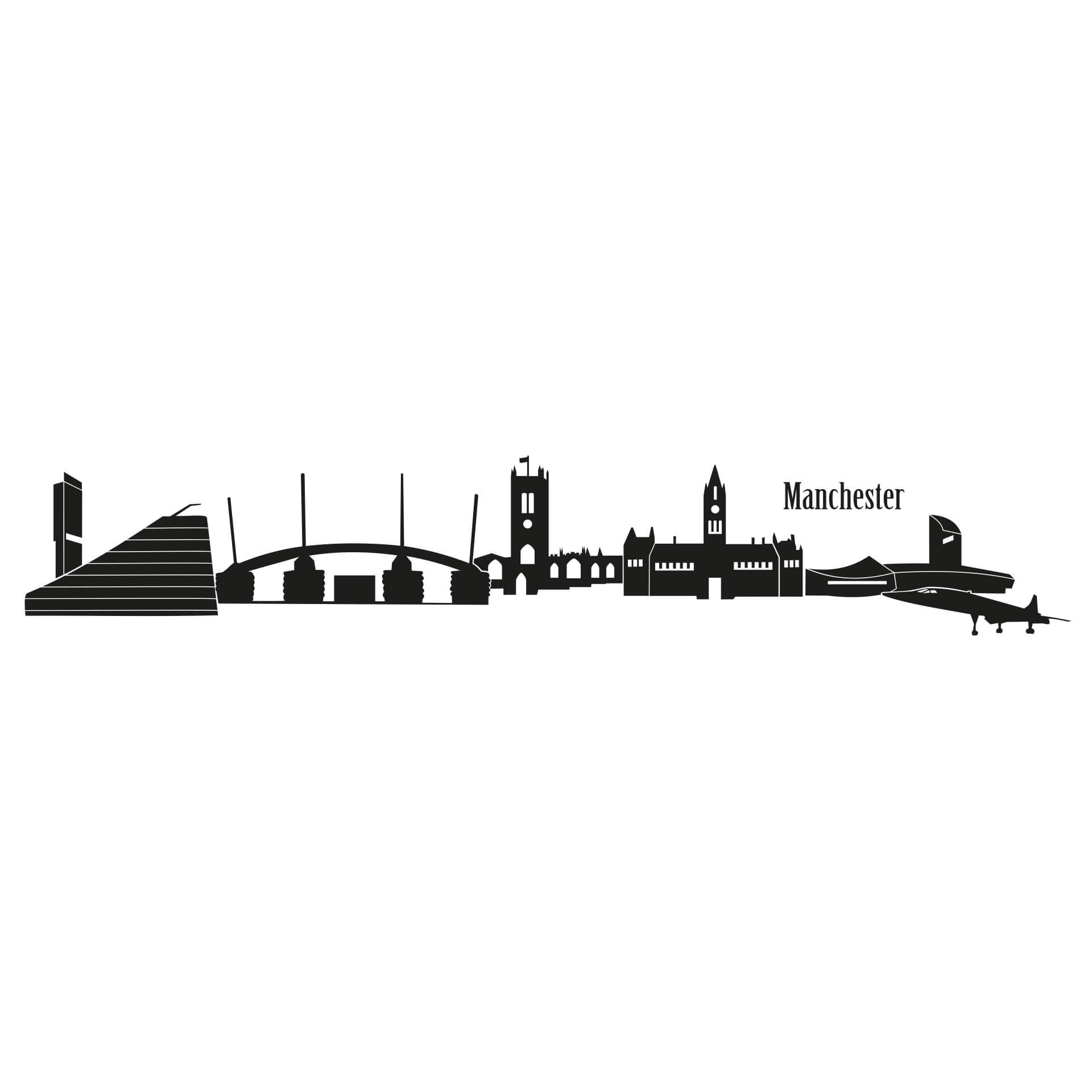 Wallsticker Manchester Skyline 1