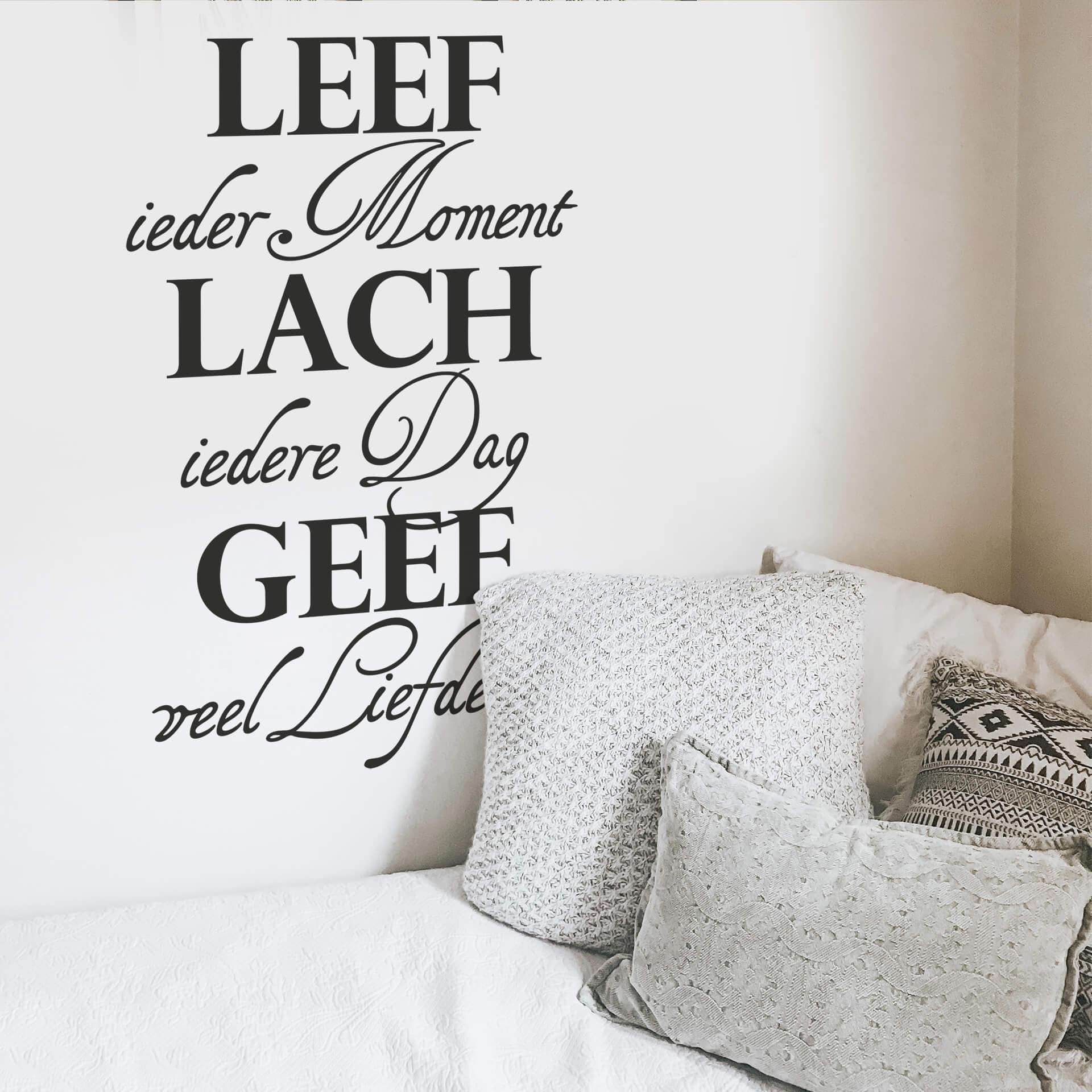 Wandtattoo Leef ieder moment...2