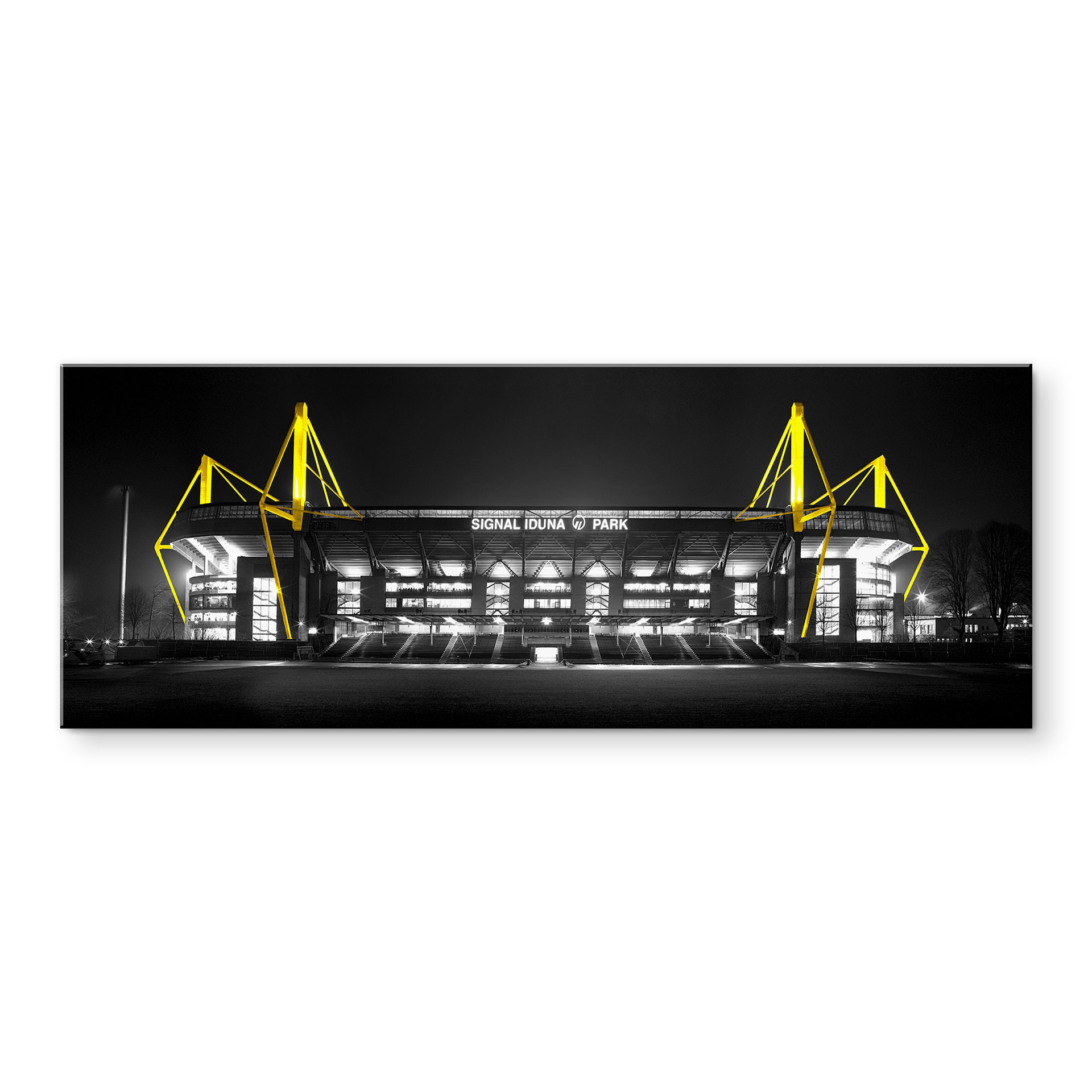 Acrylglasbild Stadion in Dortmund - Grey
