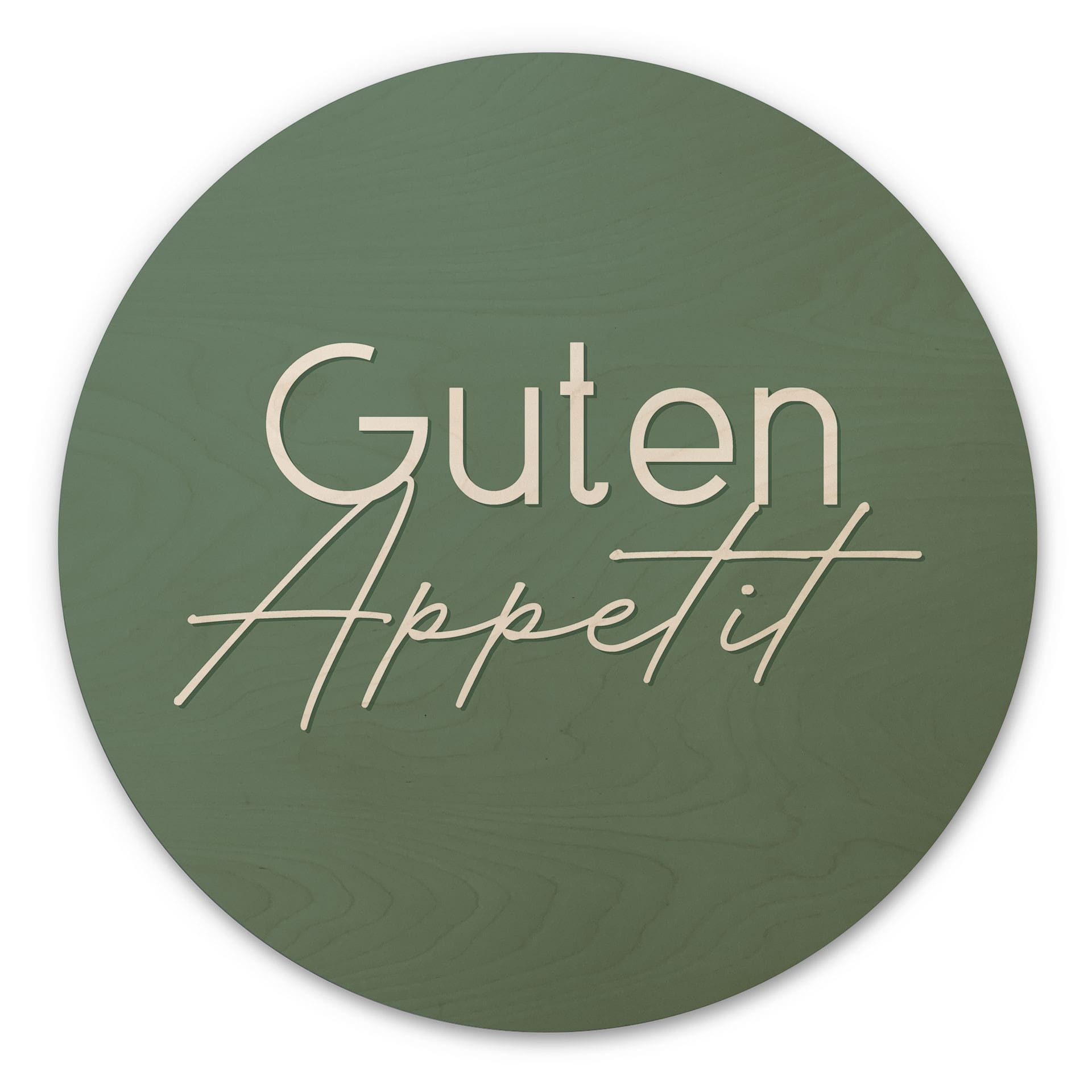 Holzbild Guten Appetit - Rund