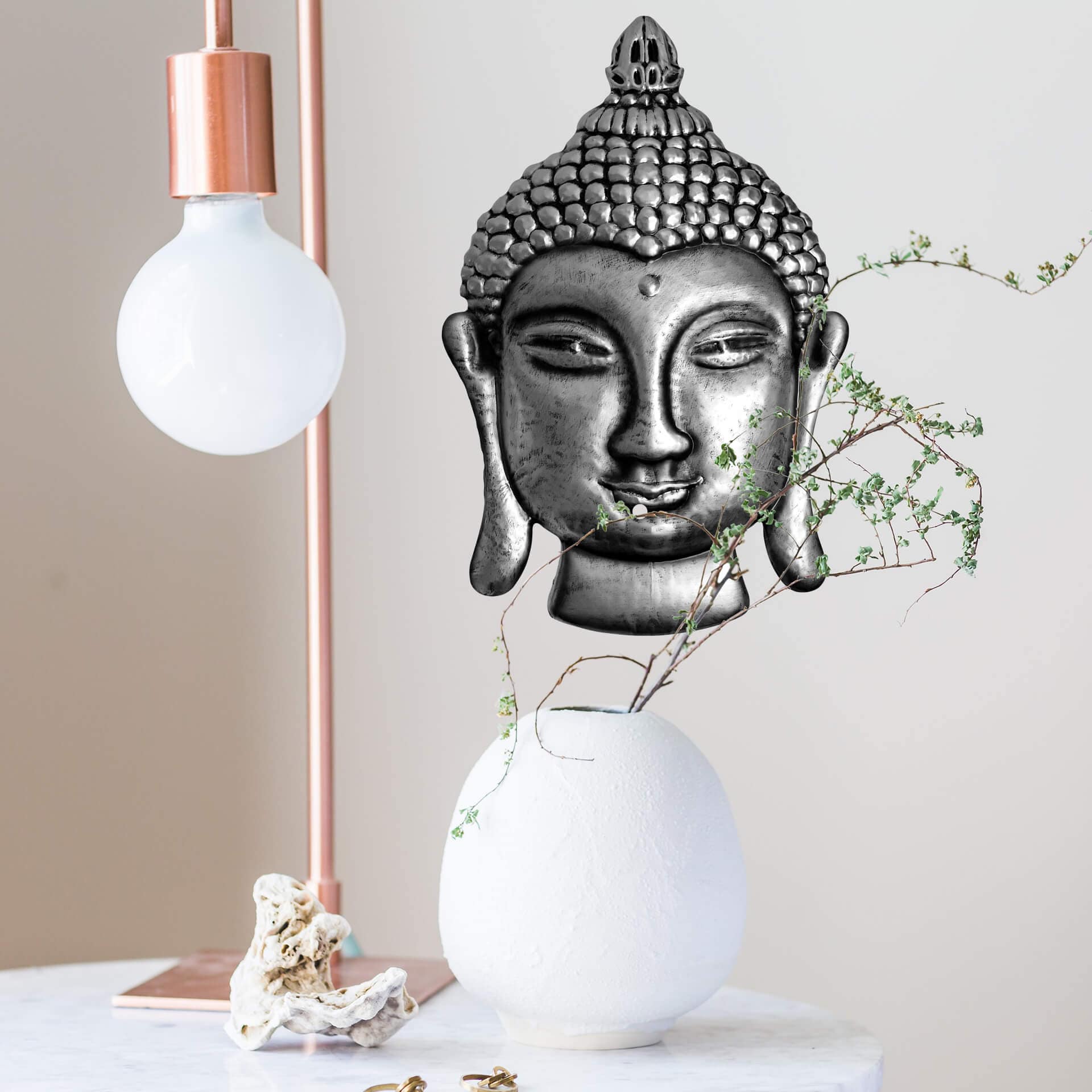 Wandtattoo Metallic Buddha
