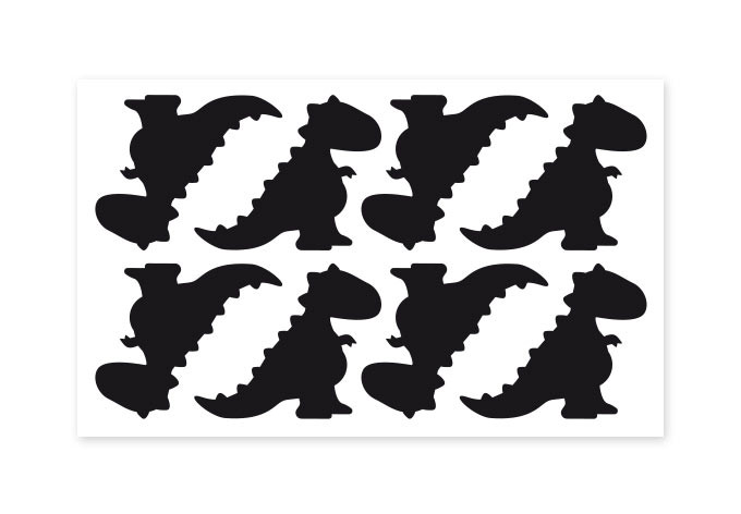 Wandtattoo Dino Set