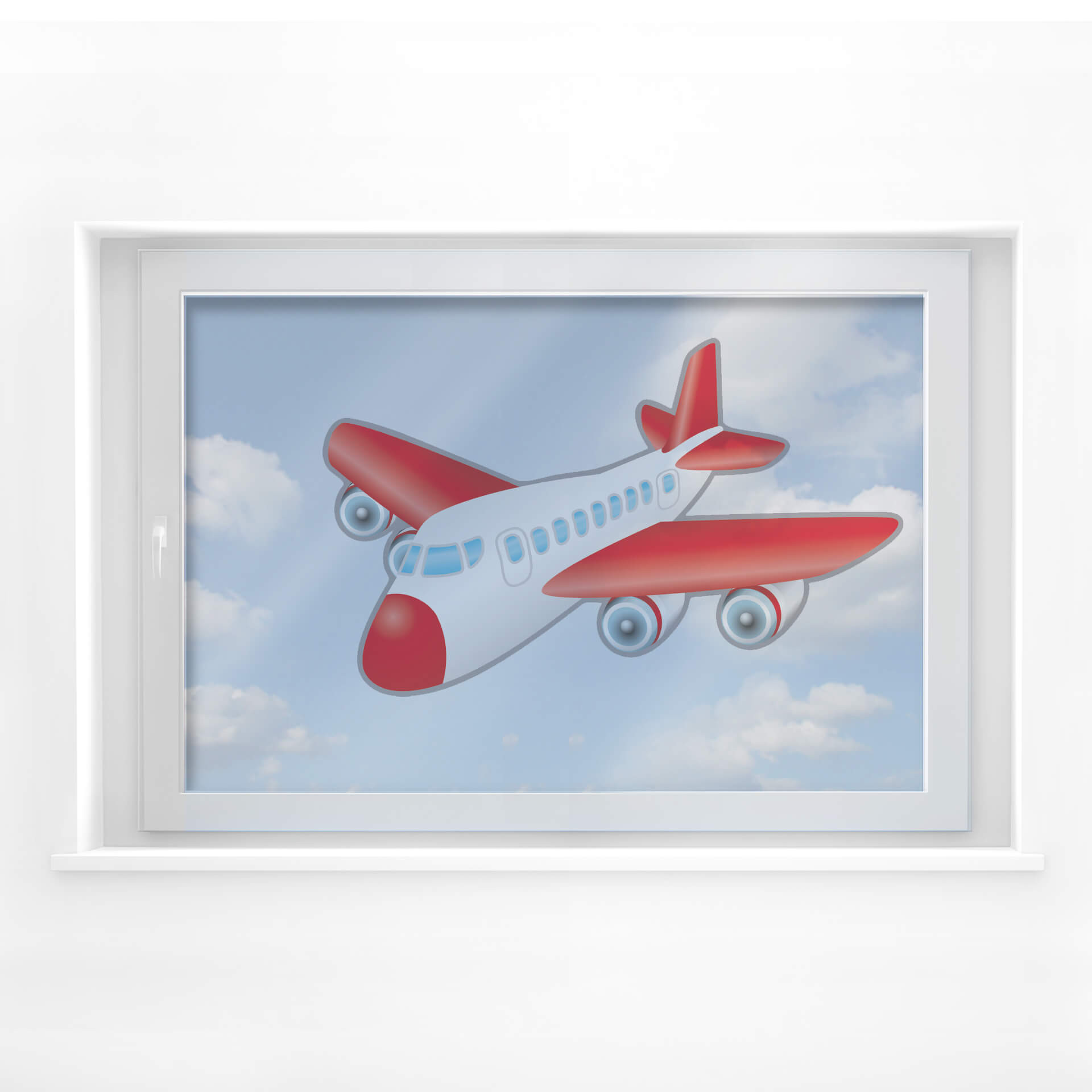 Sticker pour fenêtre : Avion