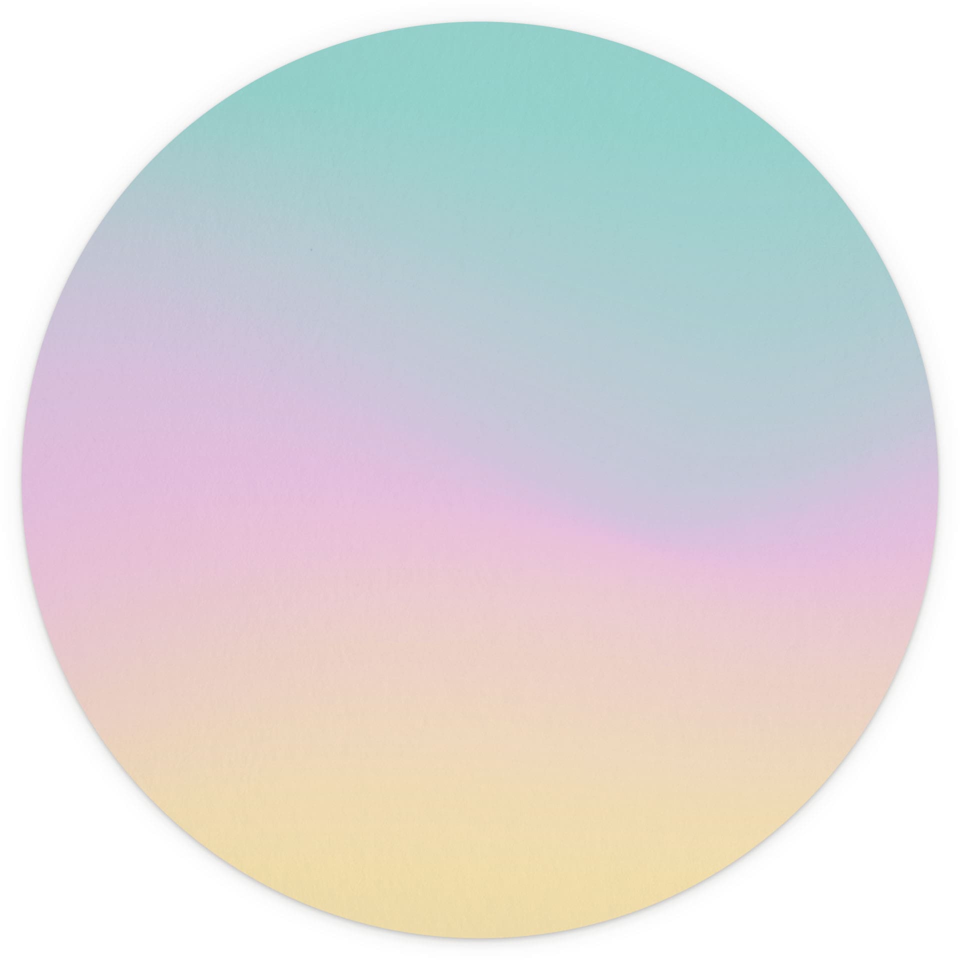 Behangcirkel Ombre - Kleurrijke pastel hemel - vliesbehang/zelfklevend vliesbehang