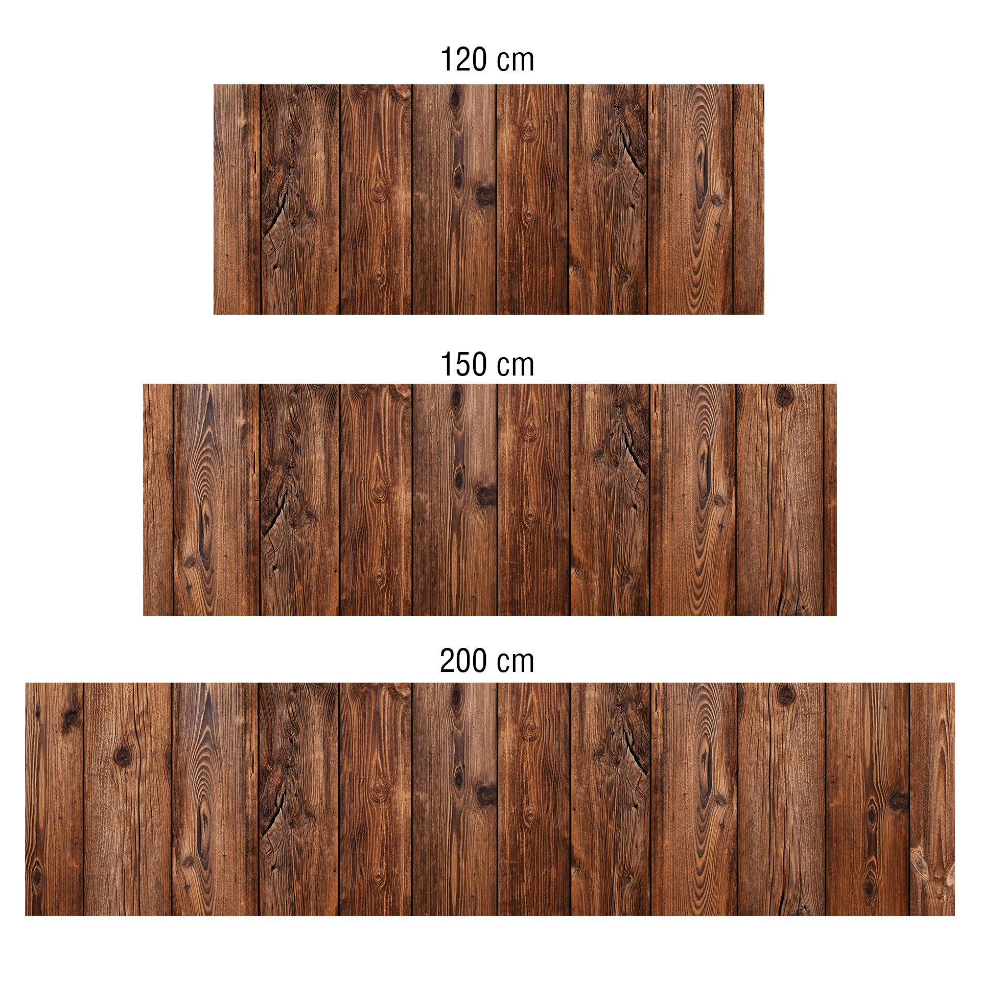 Revêtement pour cuisine - Alu-Dibond - Planche de bois