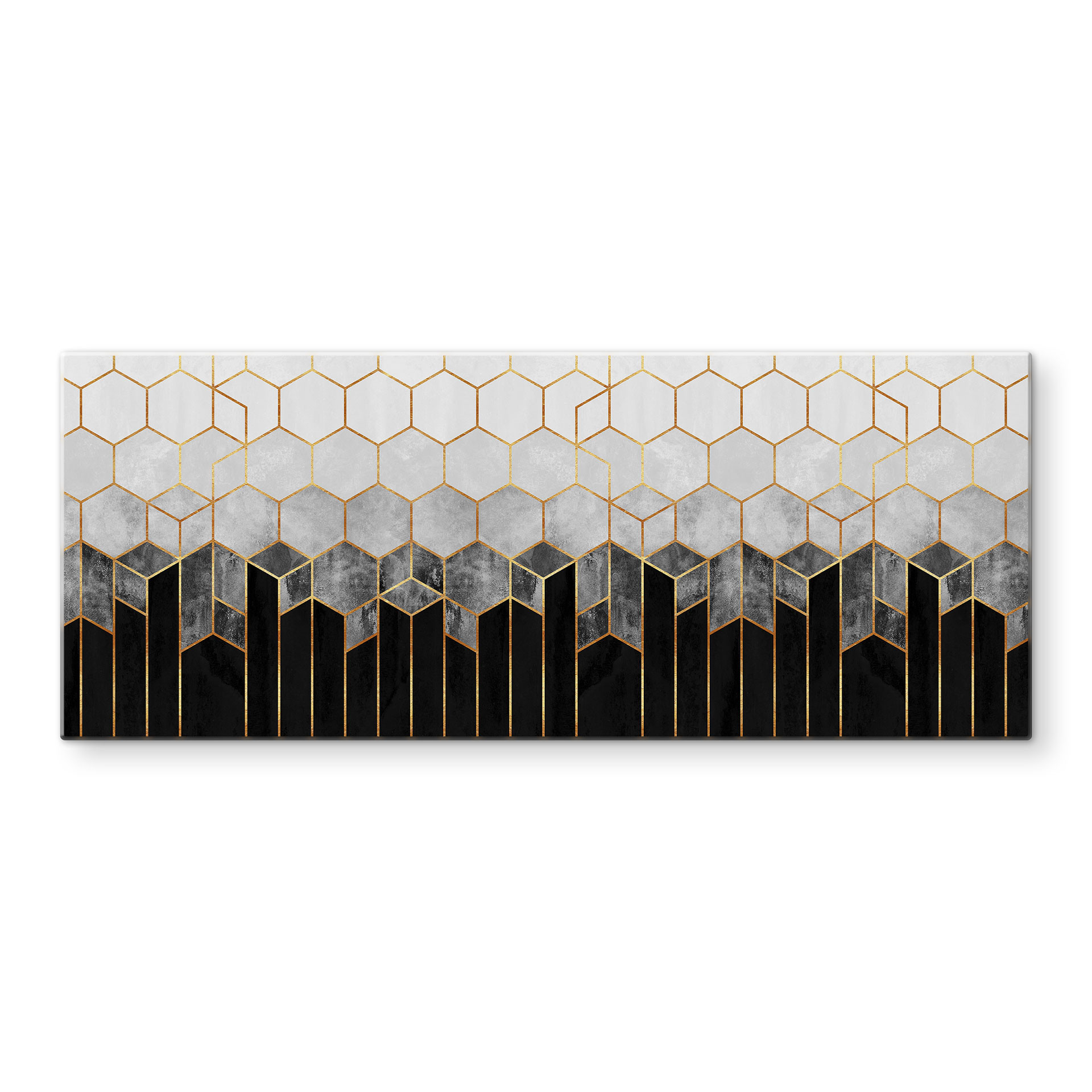 Spritzschutz Fredriksson - Hexagone: Schwarz und Grau - Panorama