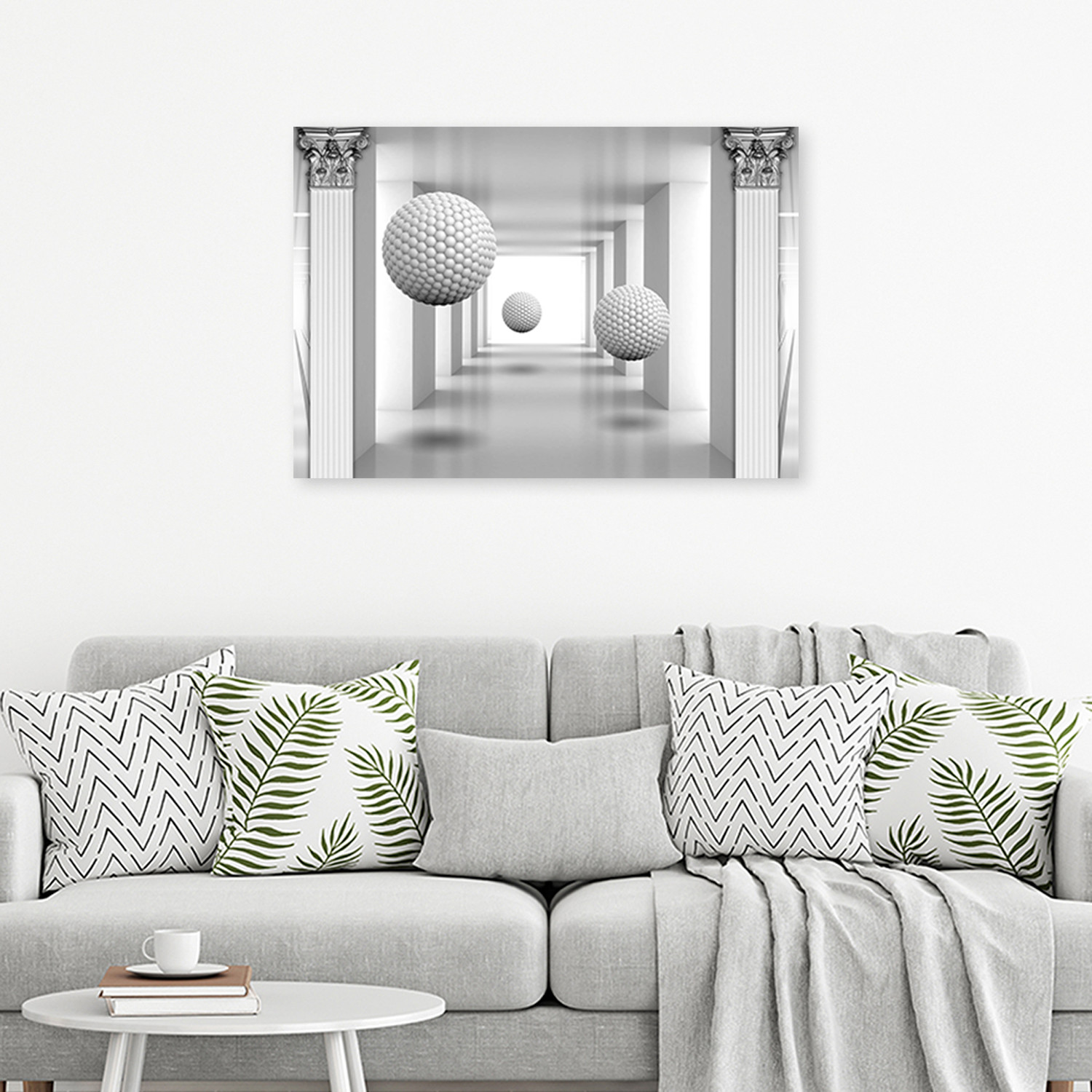 Canvasbillede, Bolde i 3D-tunnel