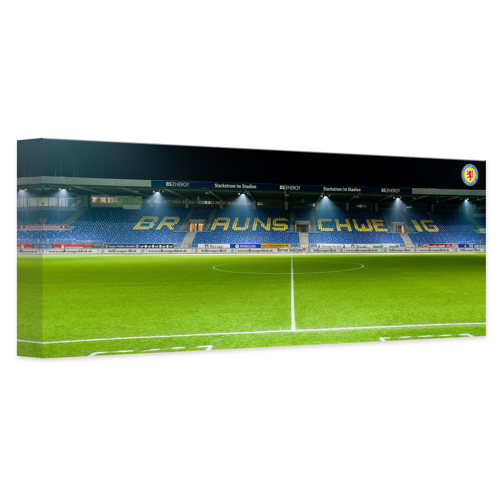 Leinwandbild Eintracht Braunschweig Tribüne Panorama